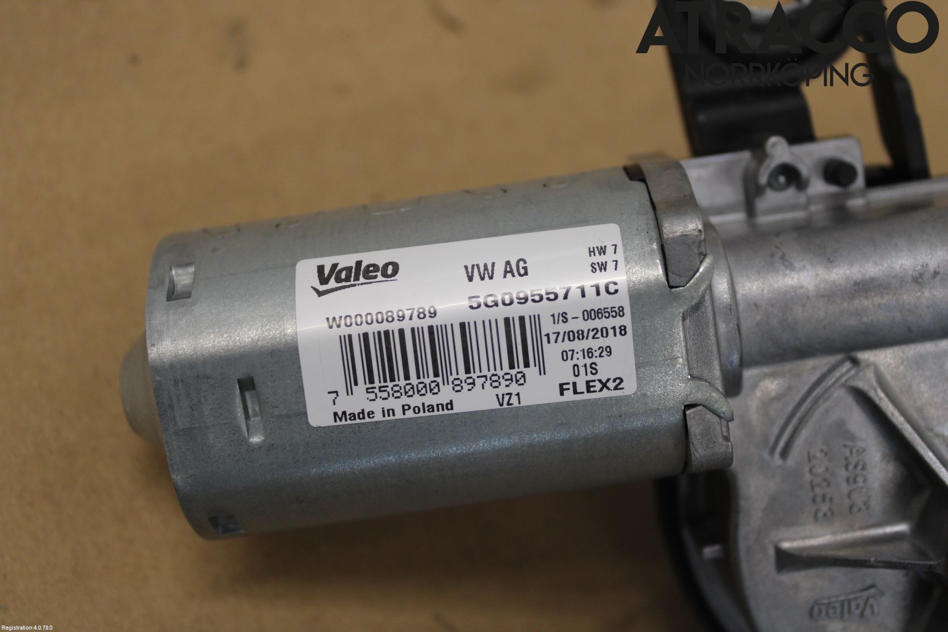 Volkswagen VW GOLF SPORTSVAN 15-20 Torkarmotor Baklucka