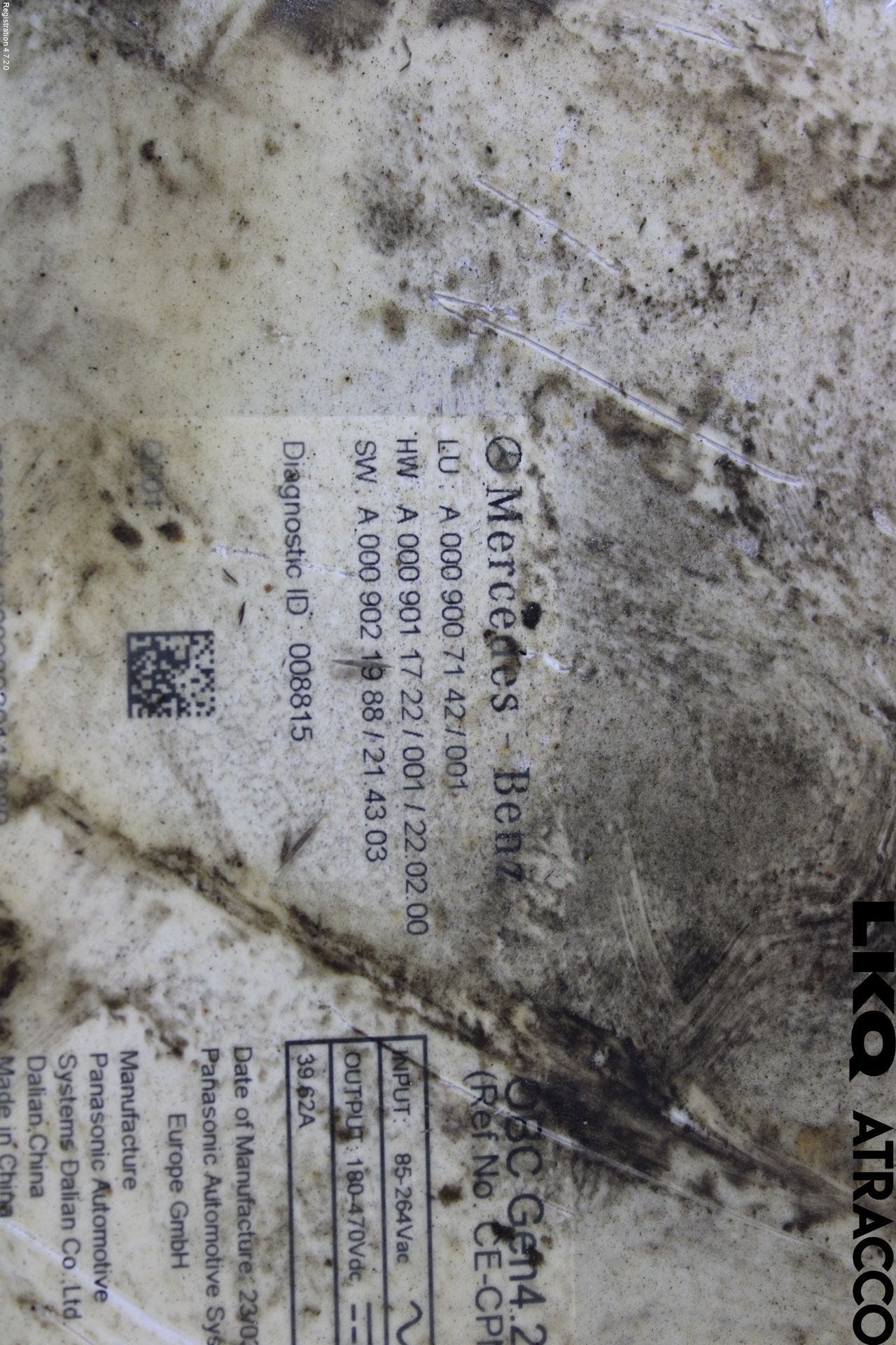 Mercedes-Benz MB EQE SUV (X294) 22- Batteriladdare Högspänning