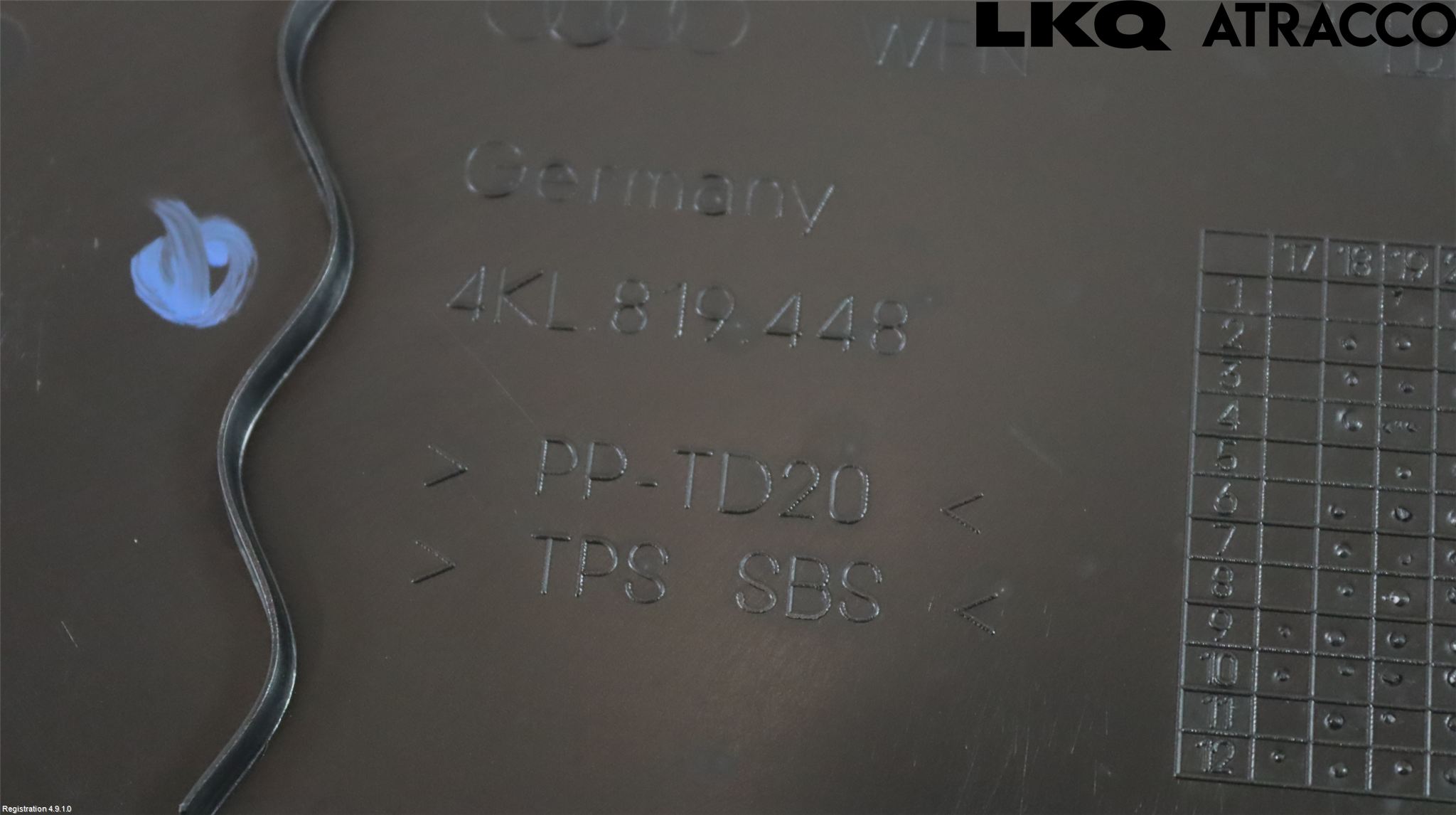 Audi E-TRON, S GE 19- Torpedplåt-Torpedplast