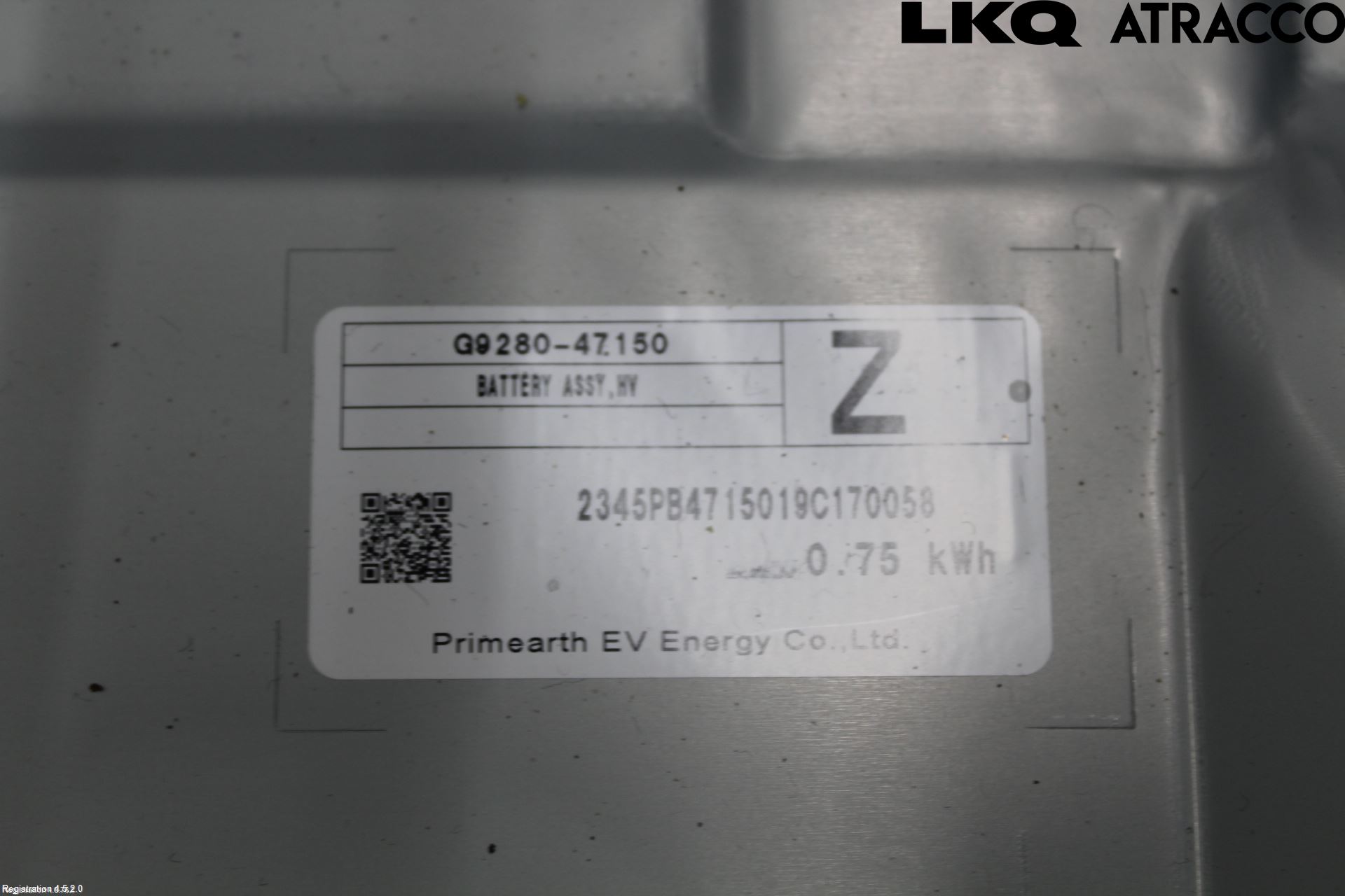 Toyota COROLLA 19- Batteri Högspänning