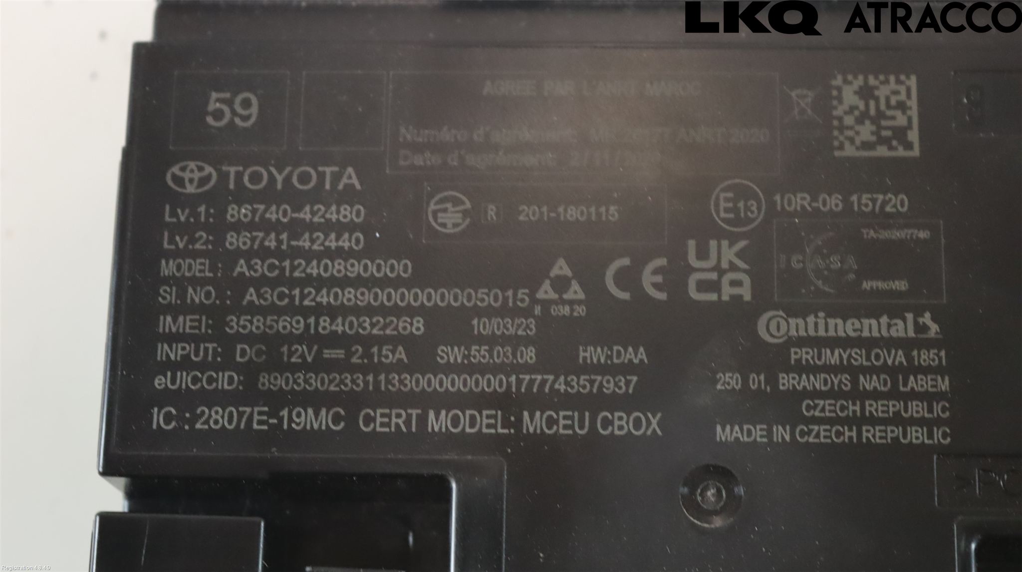 Toyota RAV4 19- Styrenhet Multimedia
