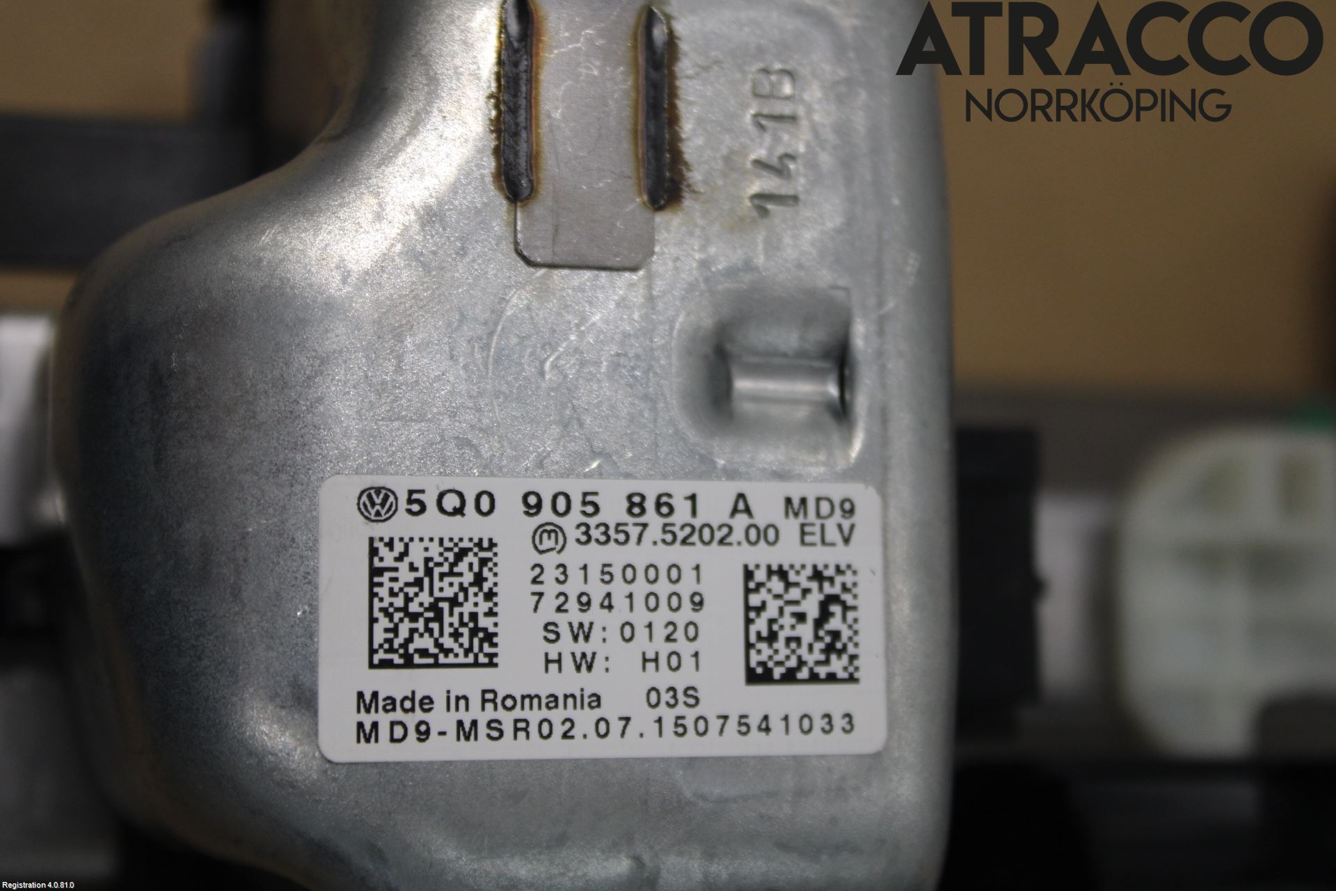 Volkswagen VW GOLF / E-GOLF VII 13-20 Rattaxelagg Justerbart