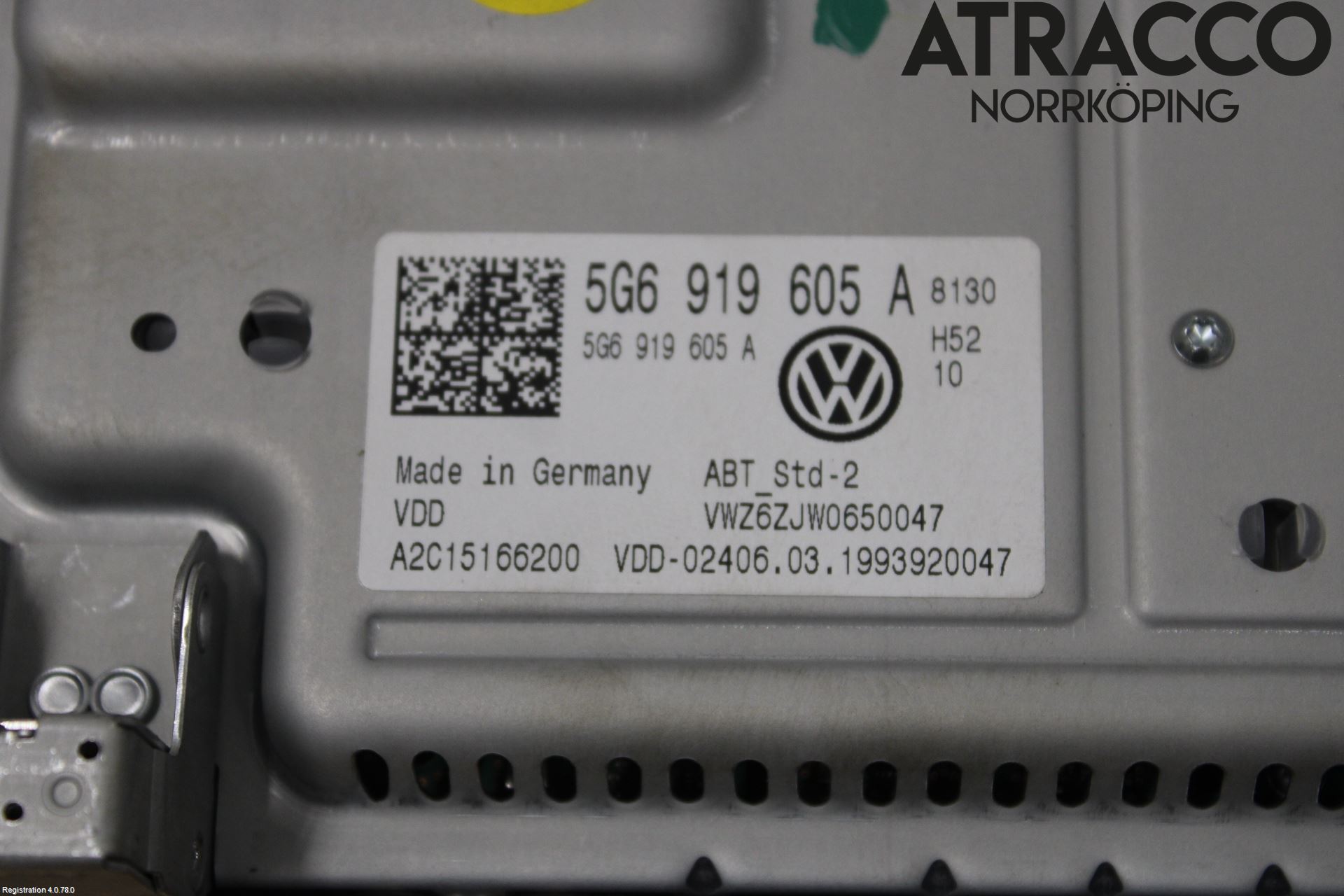 Volkswagen VW GOLF / E-GOLF VII 13-20 Multifunktionsdisplay