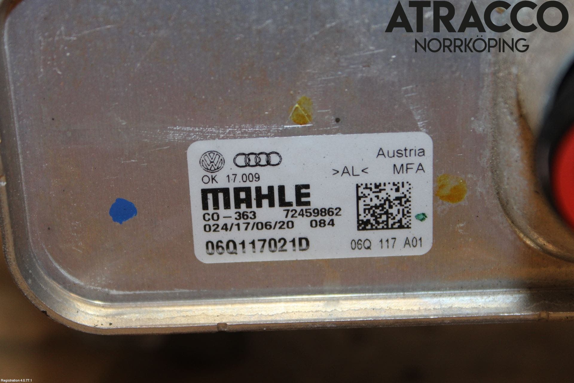 Audi A5 17- Oljefilterhållare