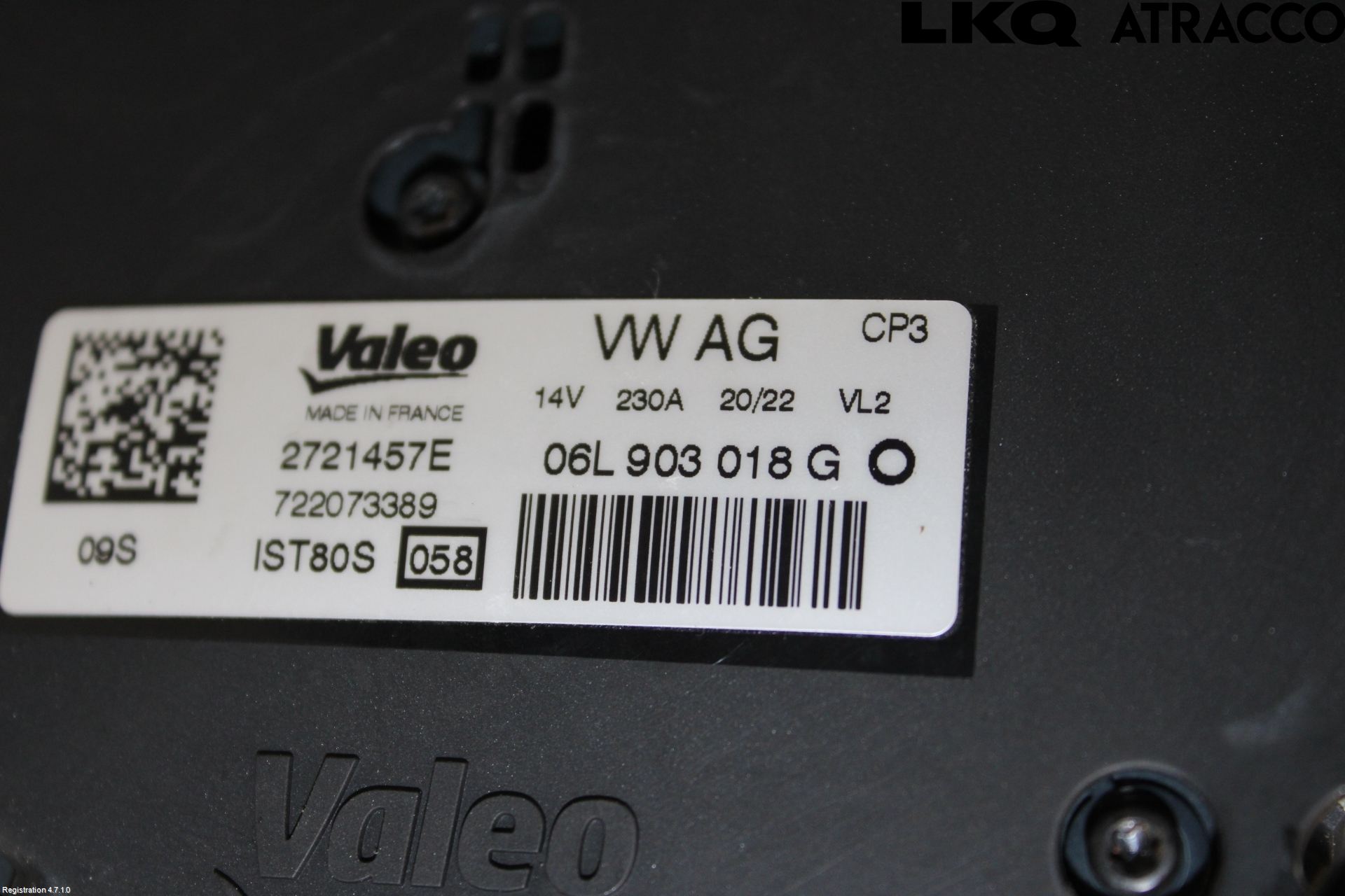 Audi A4/S4 B9 20- Generator