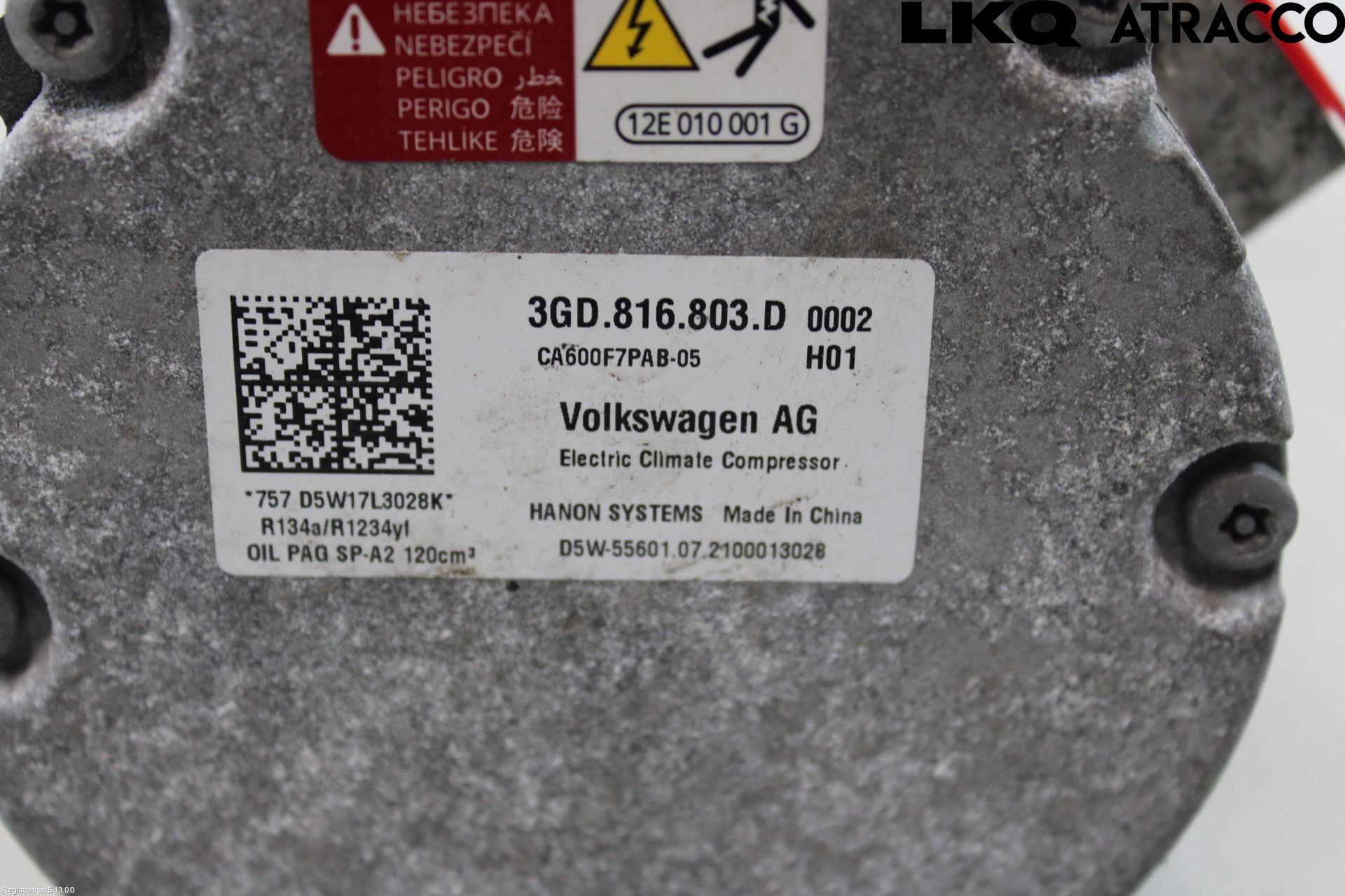 Volkswagen VW ARTEON 17- Ac Kompressor