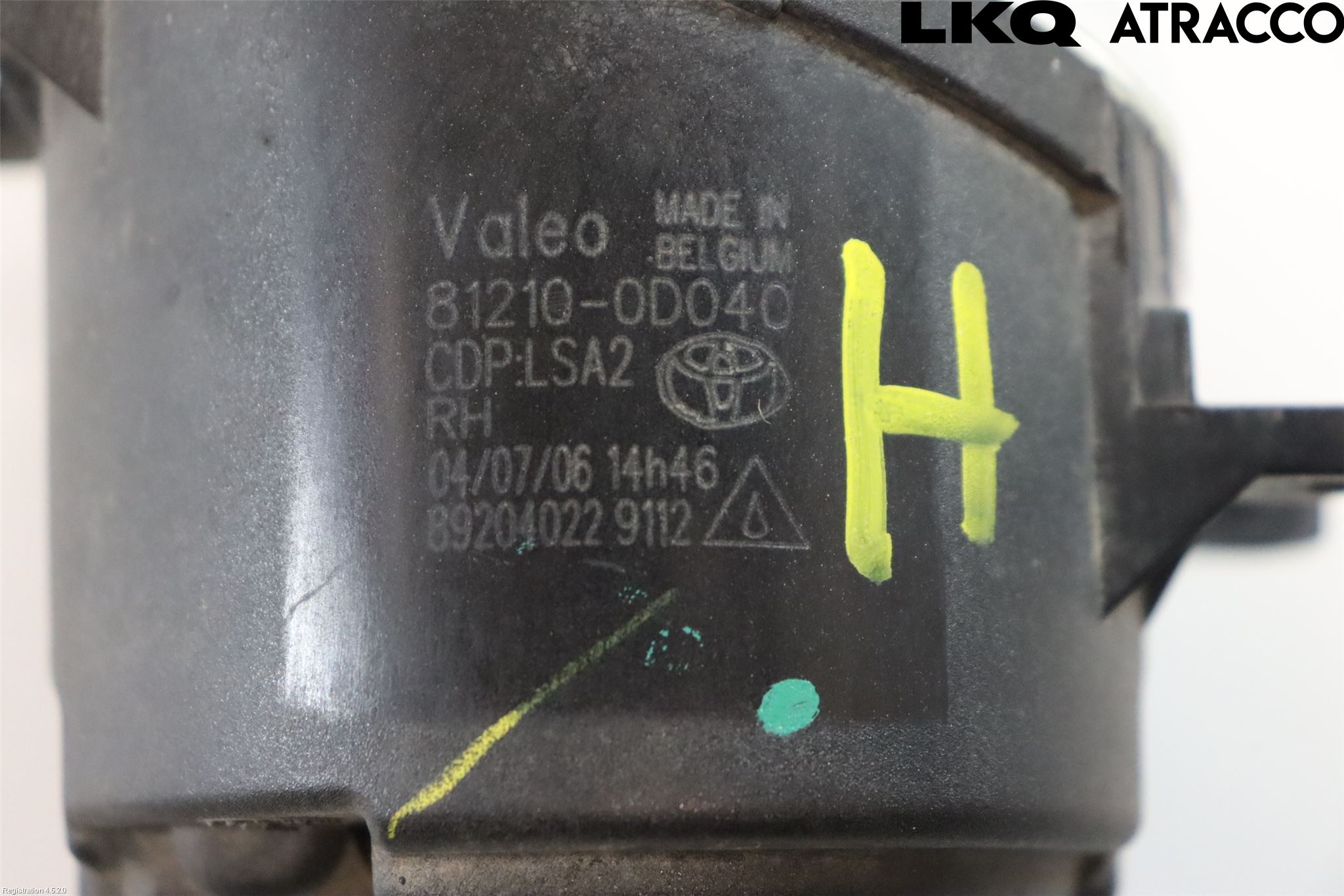 Toyota RAV 4 06-12 Dimljus-Varselljus Fram