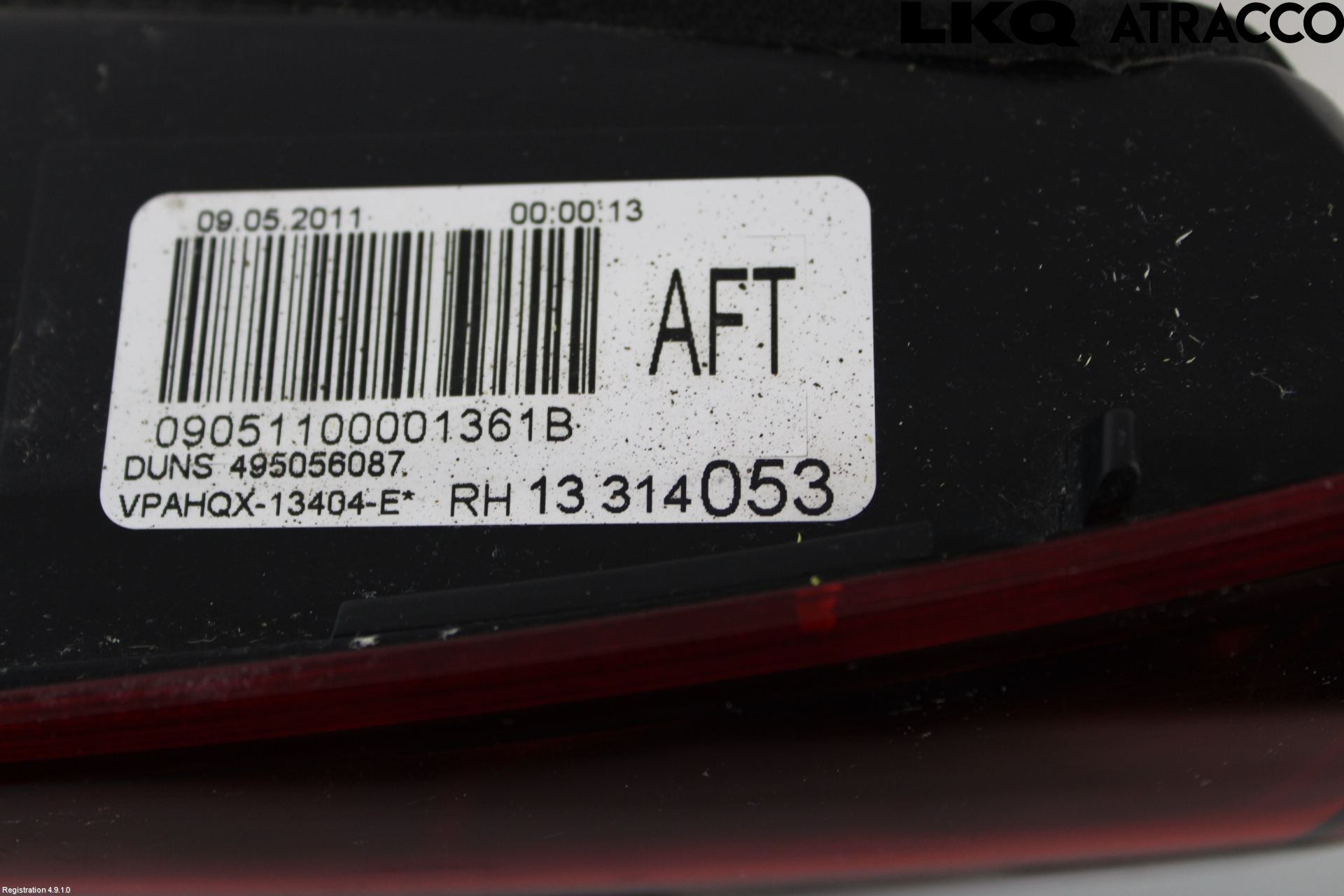 Opel ASTRA J 10-15 Bakljus Lucka Hö