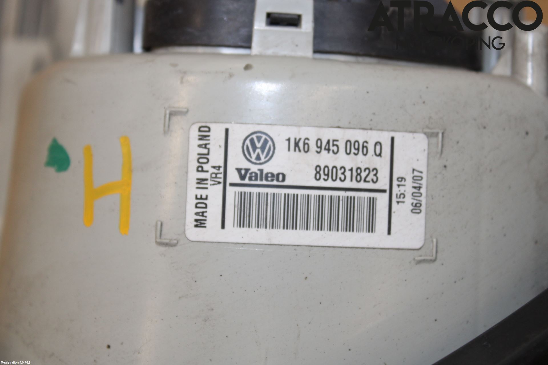Volkswagen VW GOLF V 04-09 Bakljus Höger
