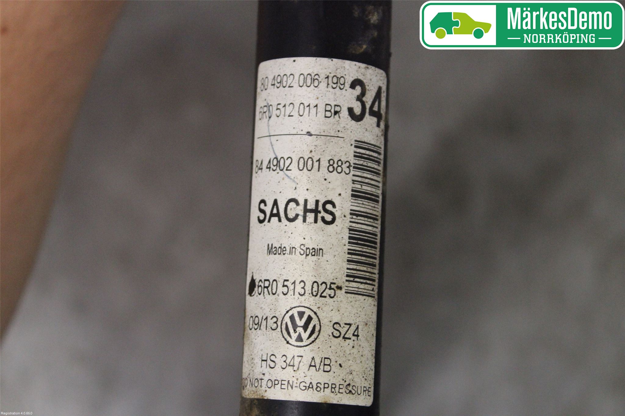 Volkswagen VW POLO 10-17 Stötdämpare Bak