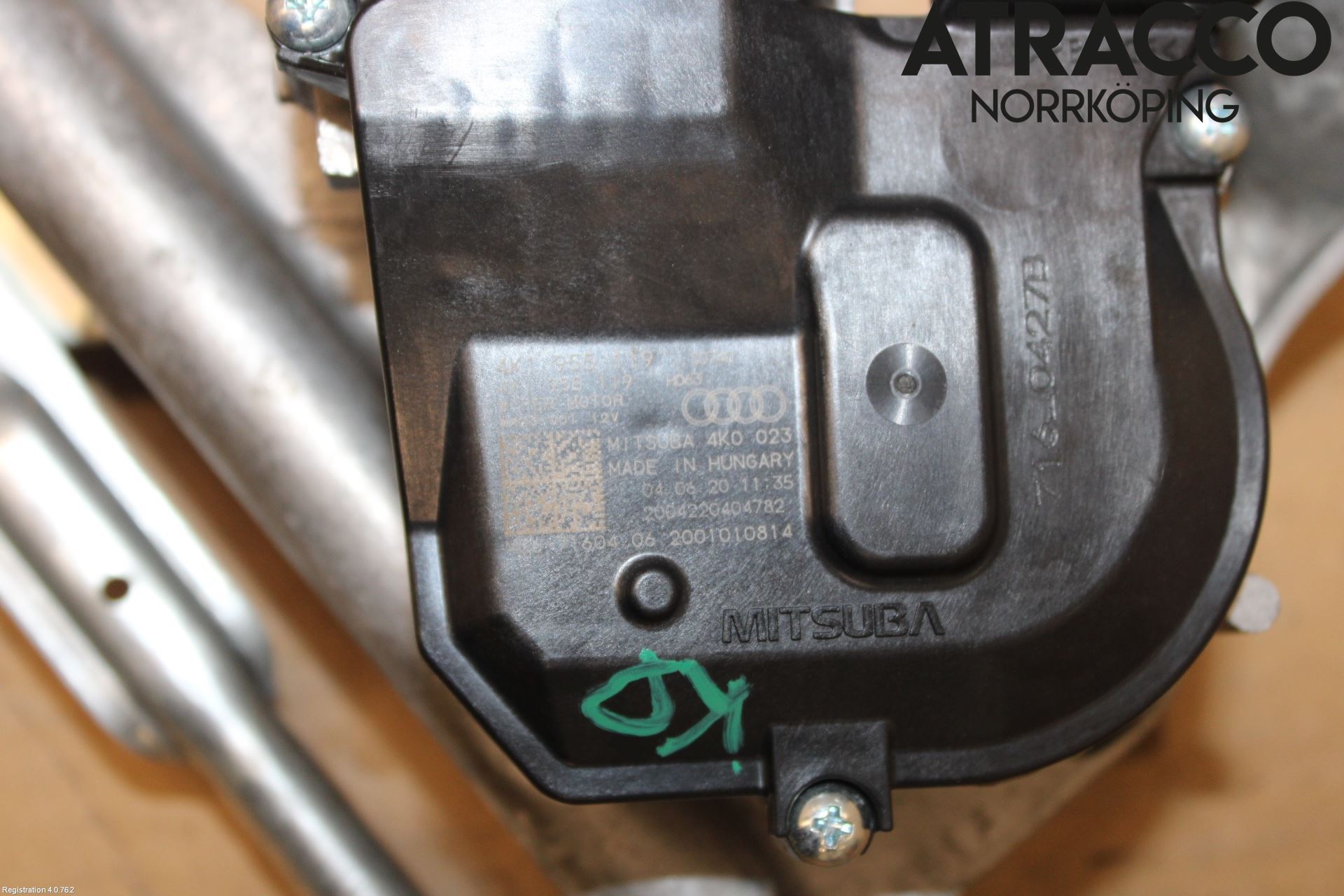 Audi A6 F2/C8 19- Torkarmekanism Vindruta