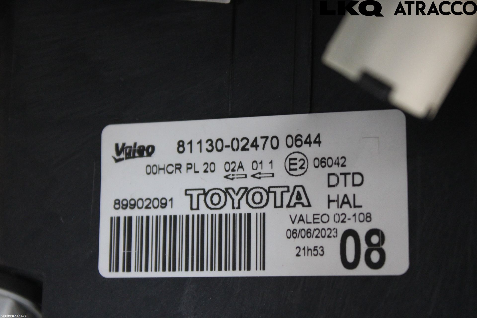 Toyota AURIS 10-12 Strålkastare Höger