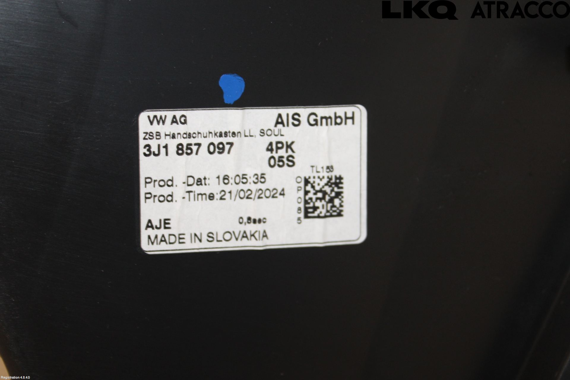 Volkswagen VW PASSAT 24- Handskfack