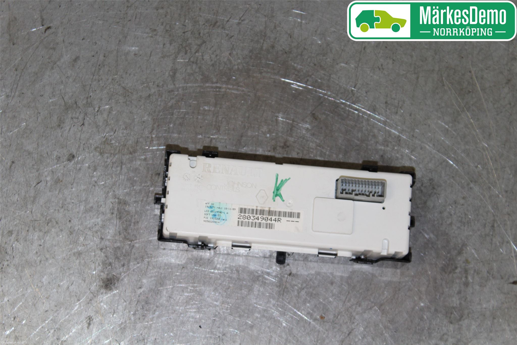 Renault MEGANE III 09-15 Kontrolldisplay