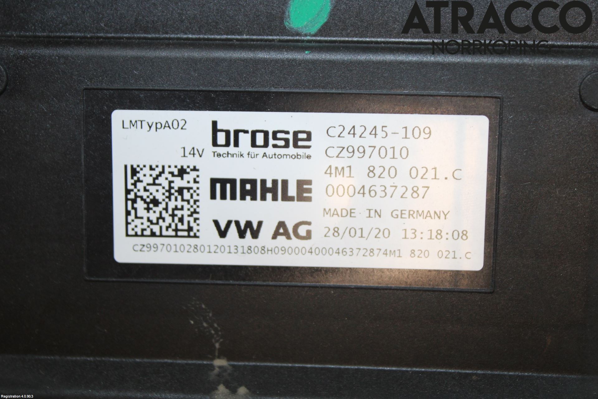 Audi E-TRON, S GE 19- Värmefläkt