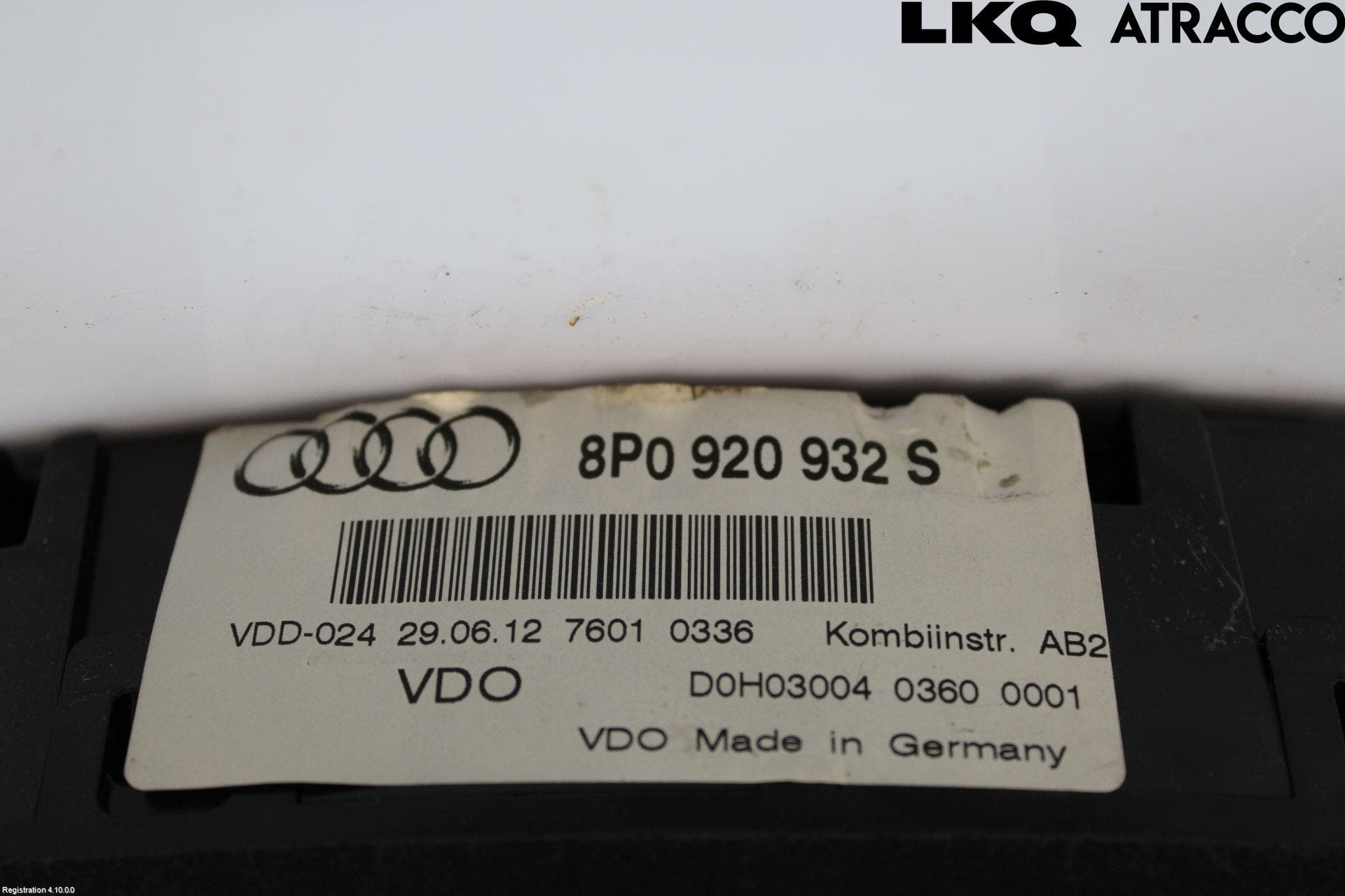 Audi A3/S3 05-13 Instrument Komb