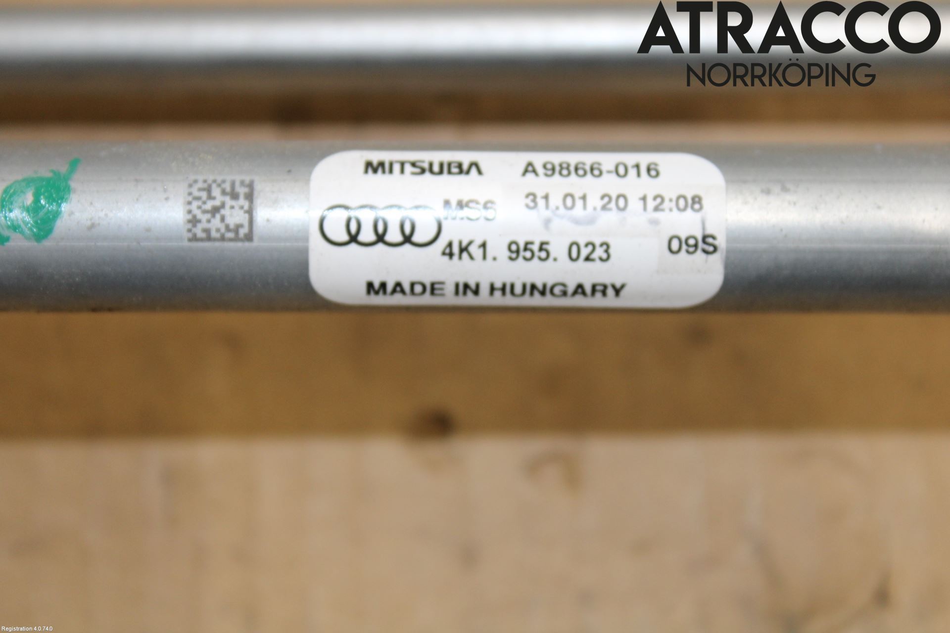 Audi A6 F2/C8 19- Torkarmekanism Vindruta