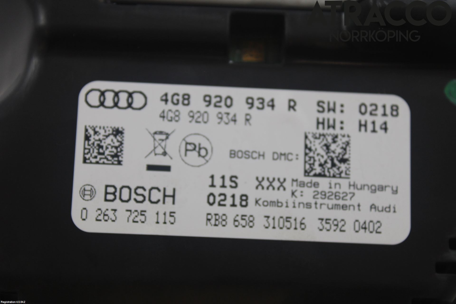 Audi A6/S6 4G 11-18 Instrument Komb