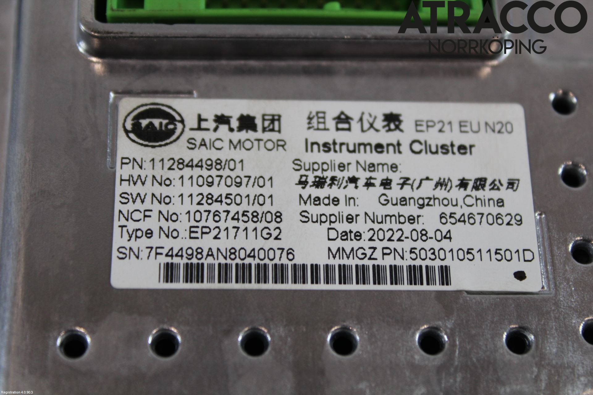 MG MARVEL R 22- Instrument Komb