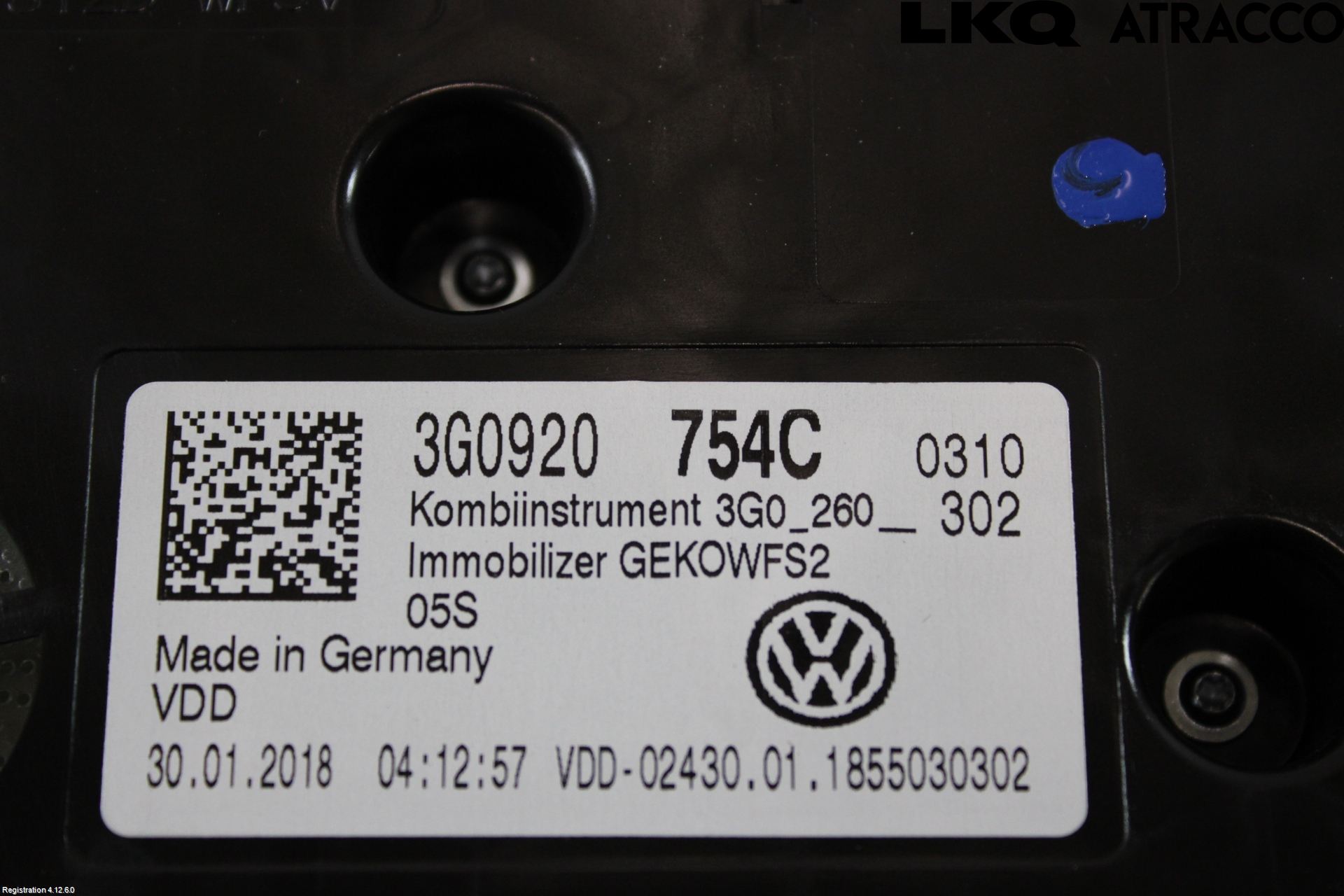 Volkswagen VW PASSAT 15-19 Instrument Komb