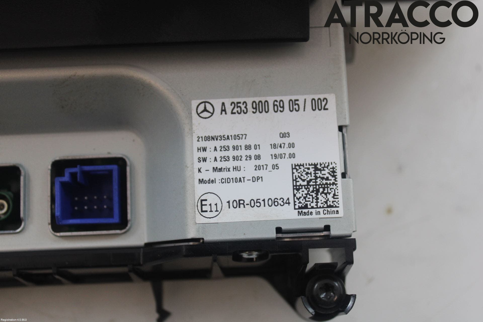 MB GLC-KLASS (X253/C253) 15-22 Bildskärm