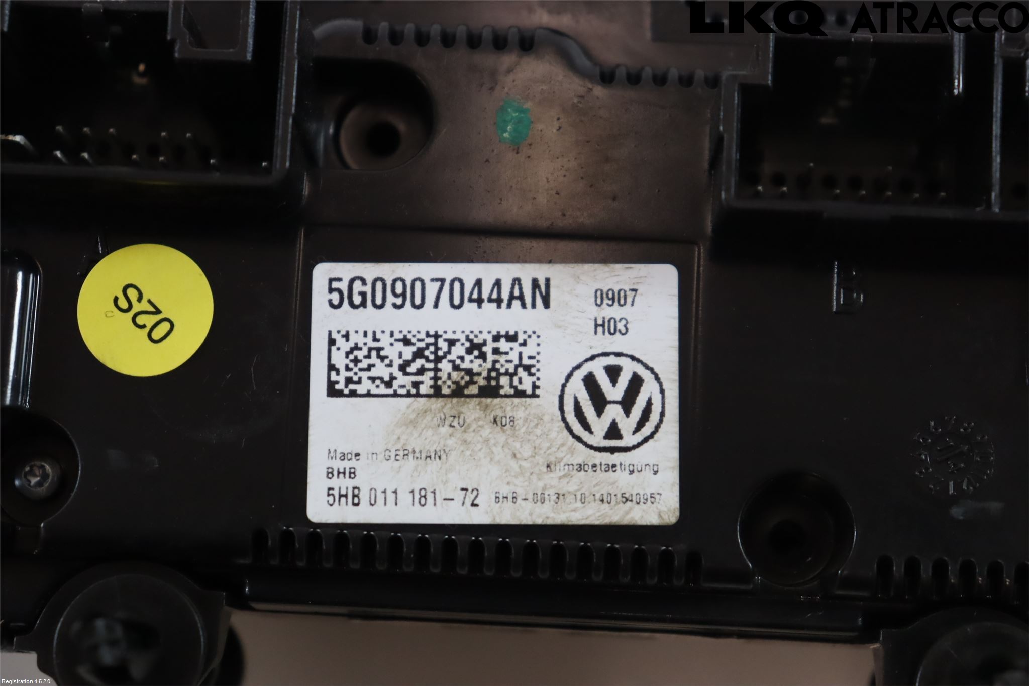 Volkswagen VW GOLF SPORTSVAN 15-20 Värmereglage