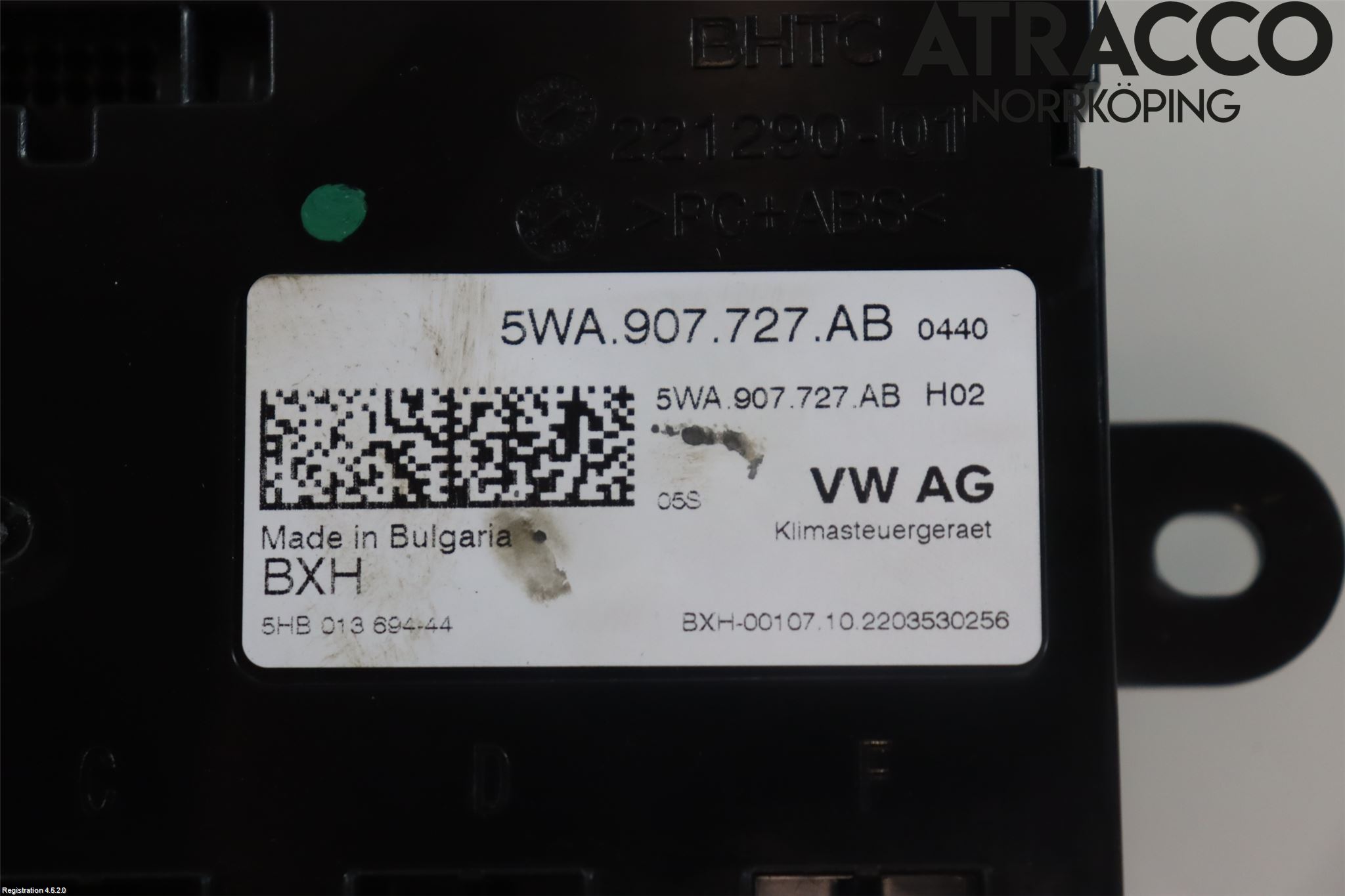 Volkswagen VW CADDY 21- Ac Styrenhet Ac Manöveren