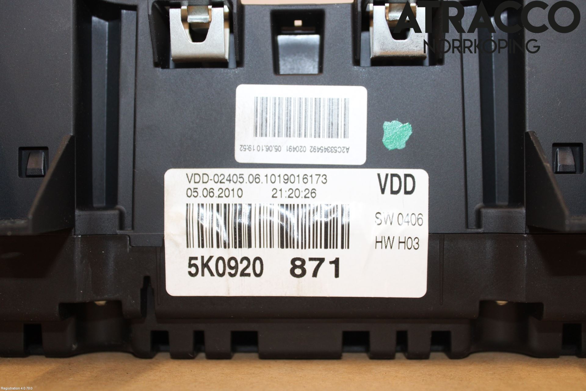 Volkswagen VW GOLF VI 09-13 Instrument Komb