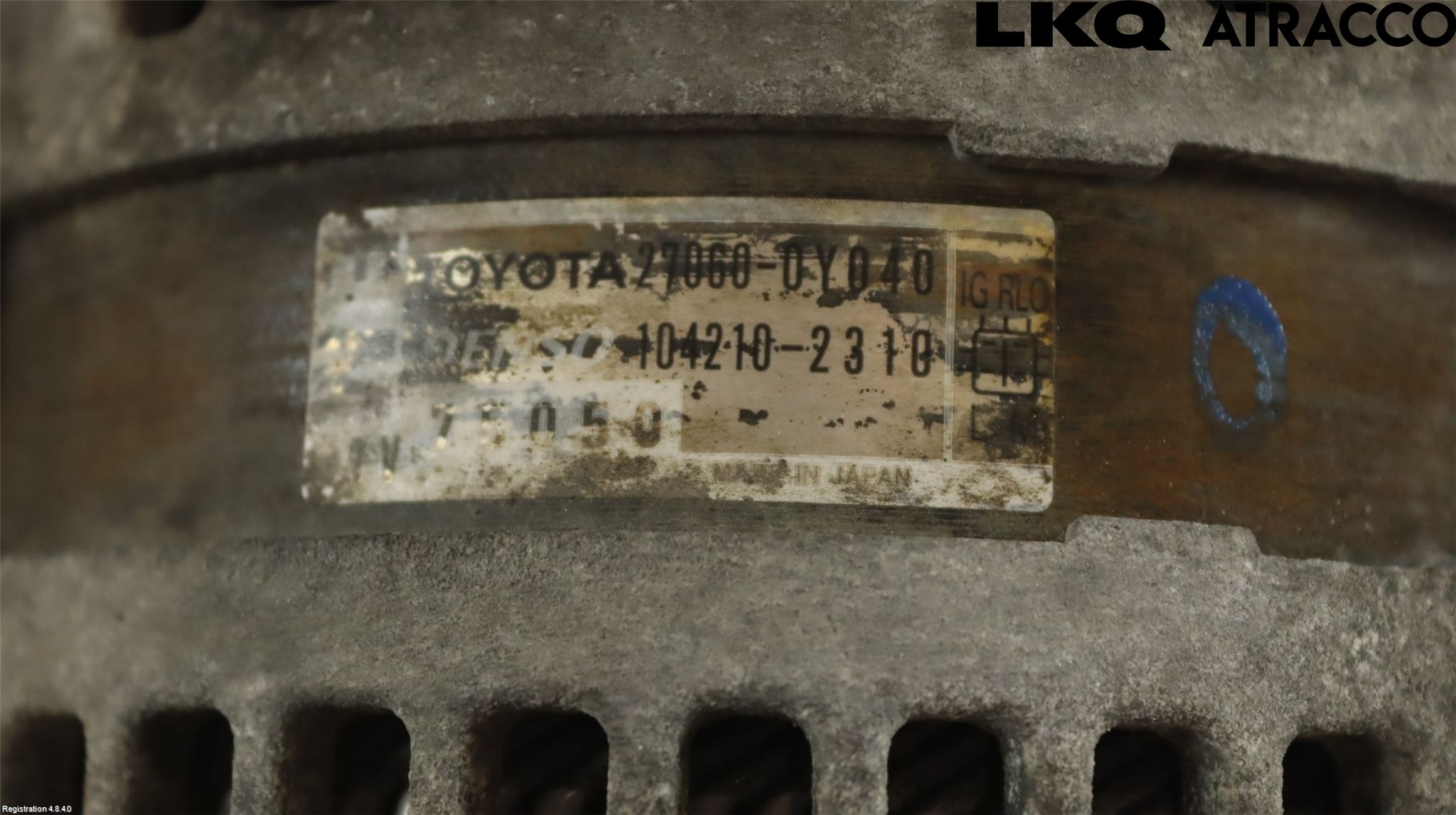 Toyota YARIS XP90 06-11 Generator