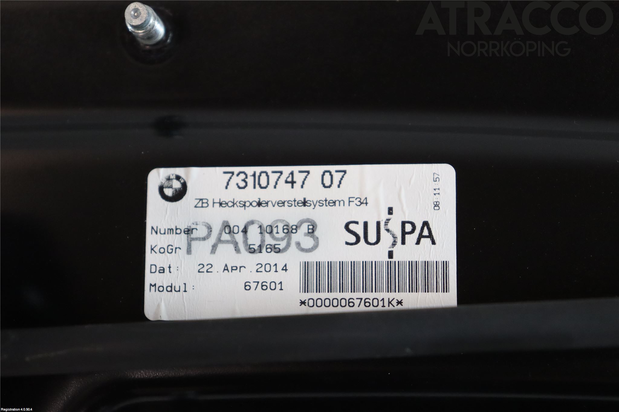 BMW 3 GT F34 13-19 Spoiler Baklucka