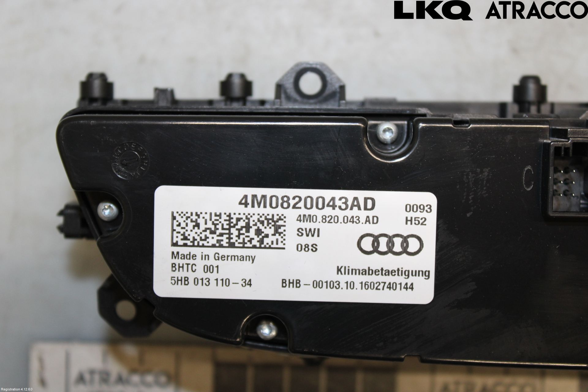 Audi Q7/SQ7 Värmereglage