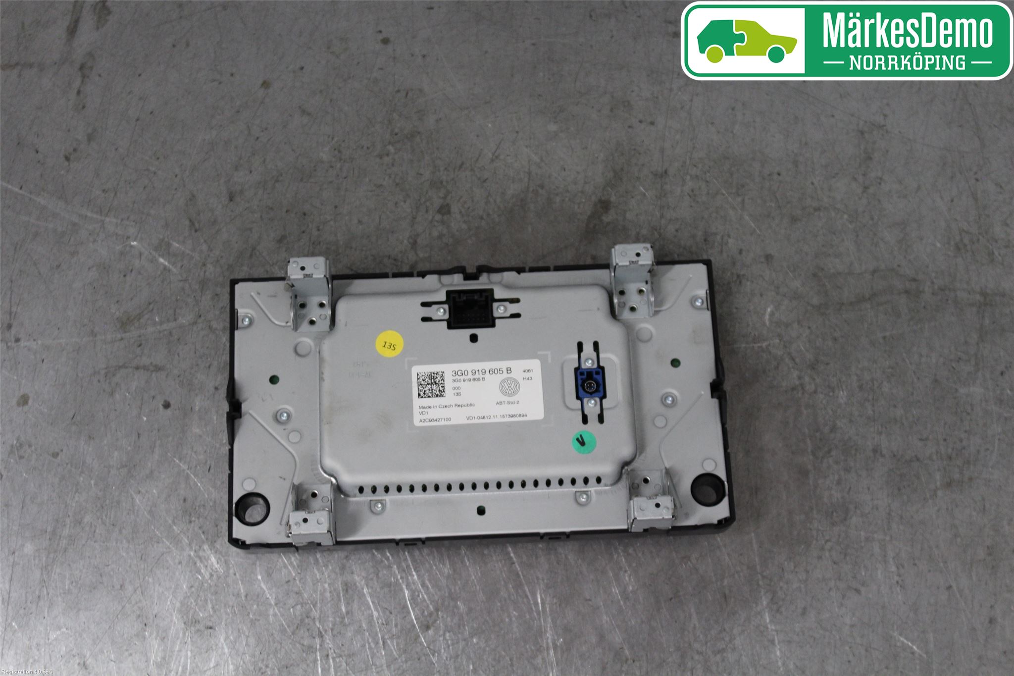 Volkswagen VW GOLF / E-GOLF VII 13-20 Multifunktionsdisplay