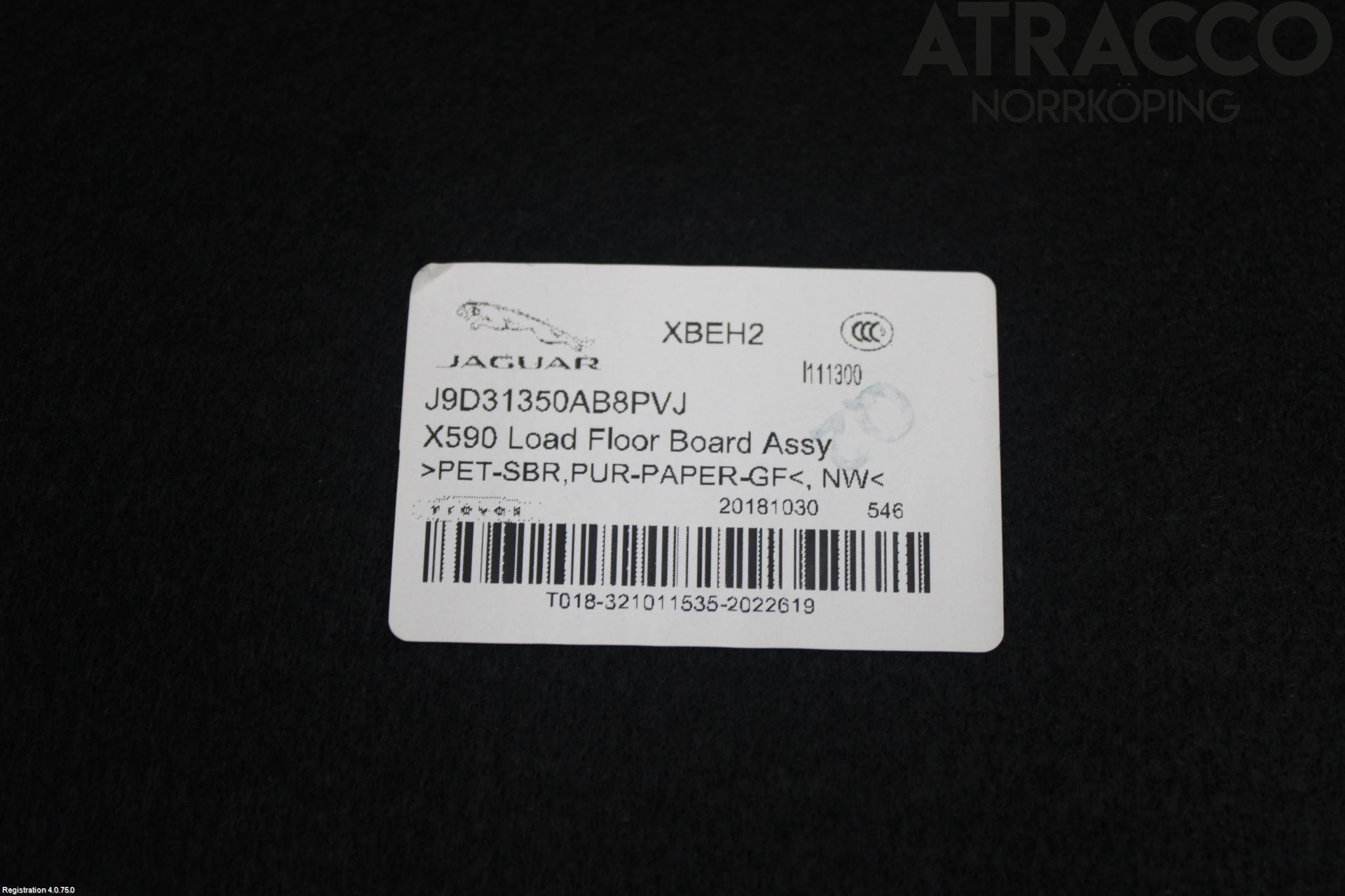 Jaguar I-PACE 18- Bagage Golv