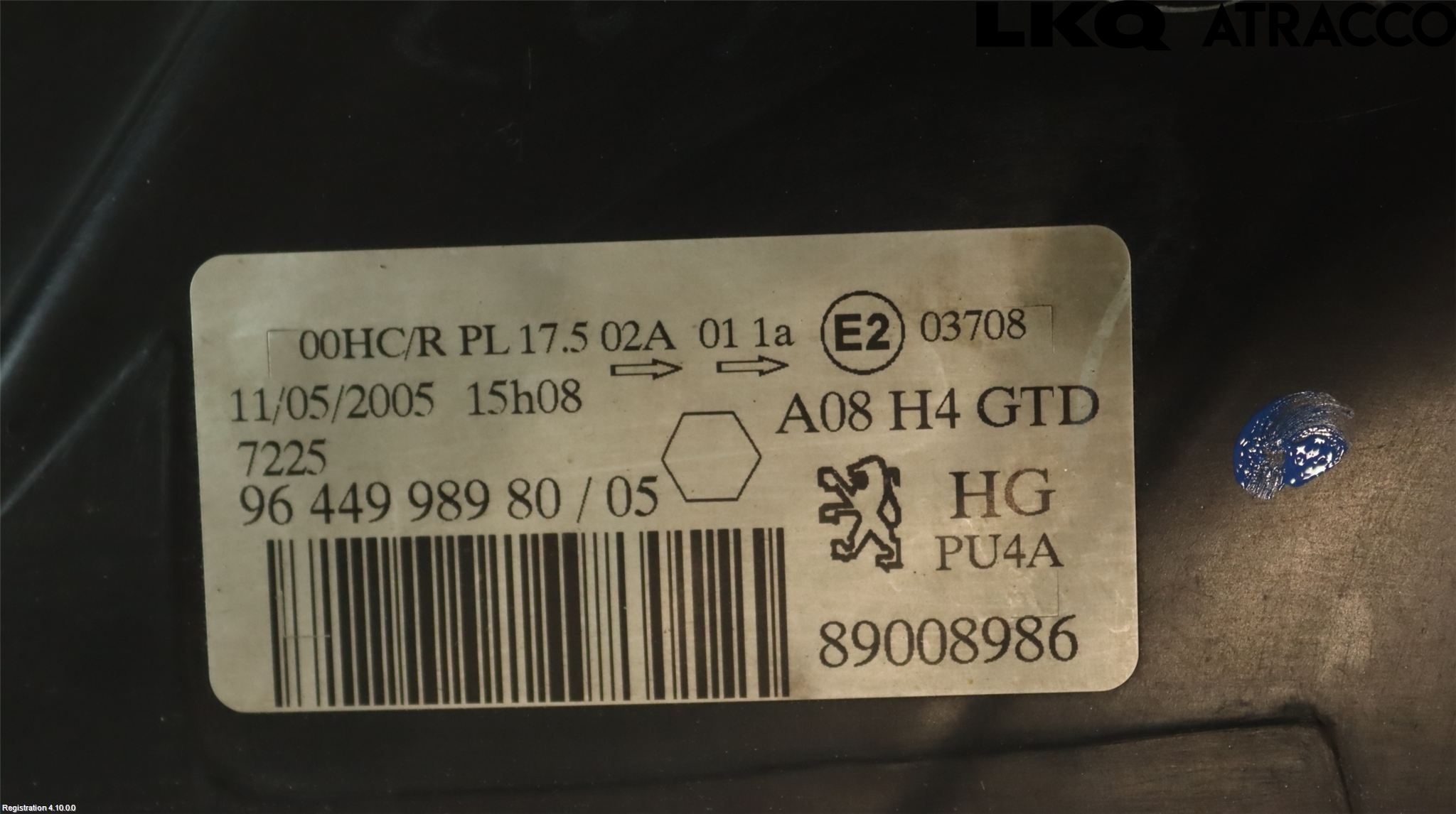 Peugeot 1007 Strålkastare Vänster