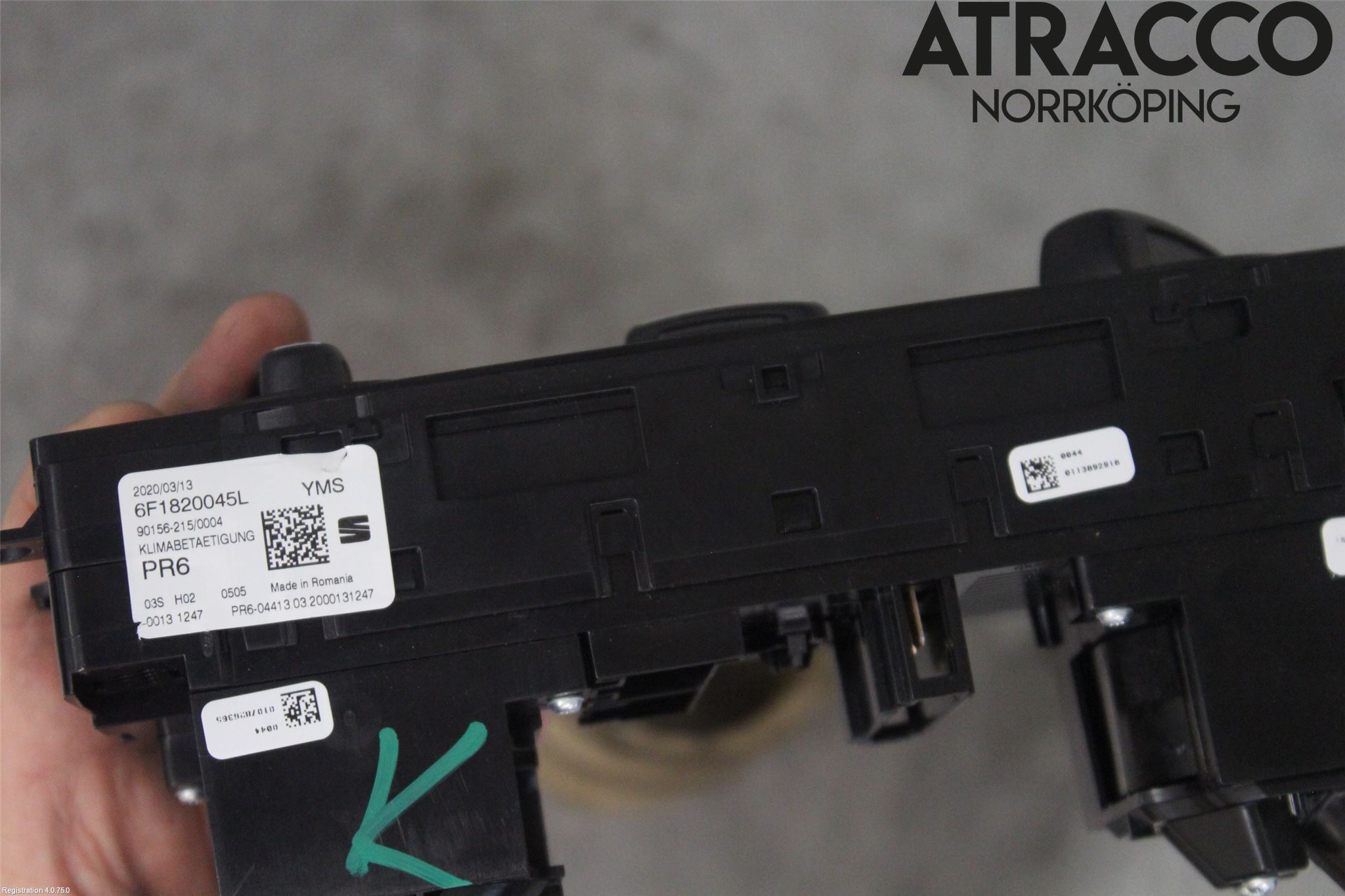 Seat ARONA Värmereglage