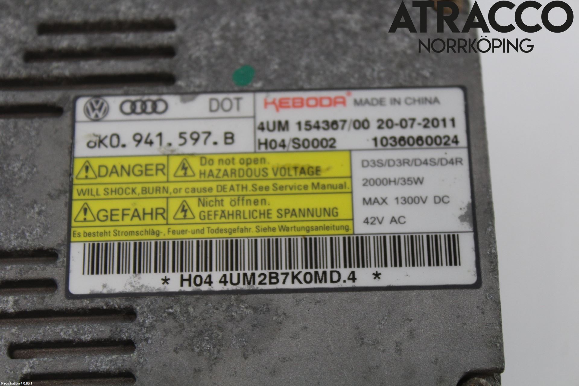 Volkswagen VW PASSAT 11-14 Styrenhet Strålkastare