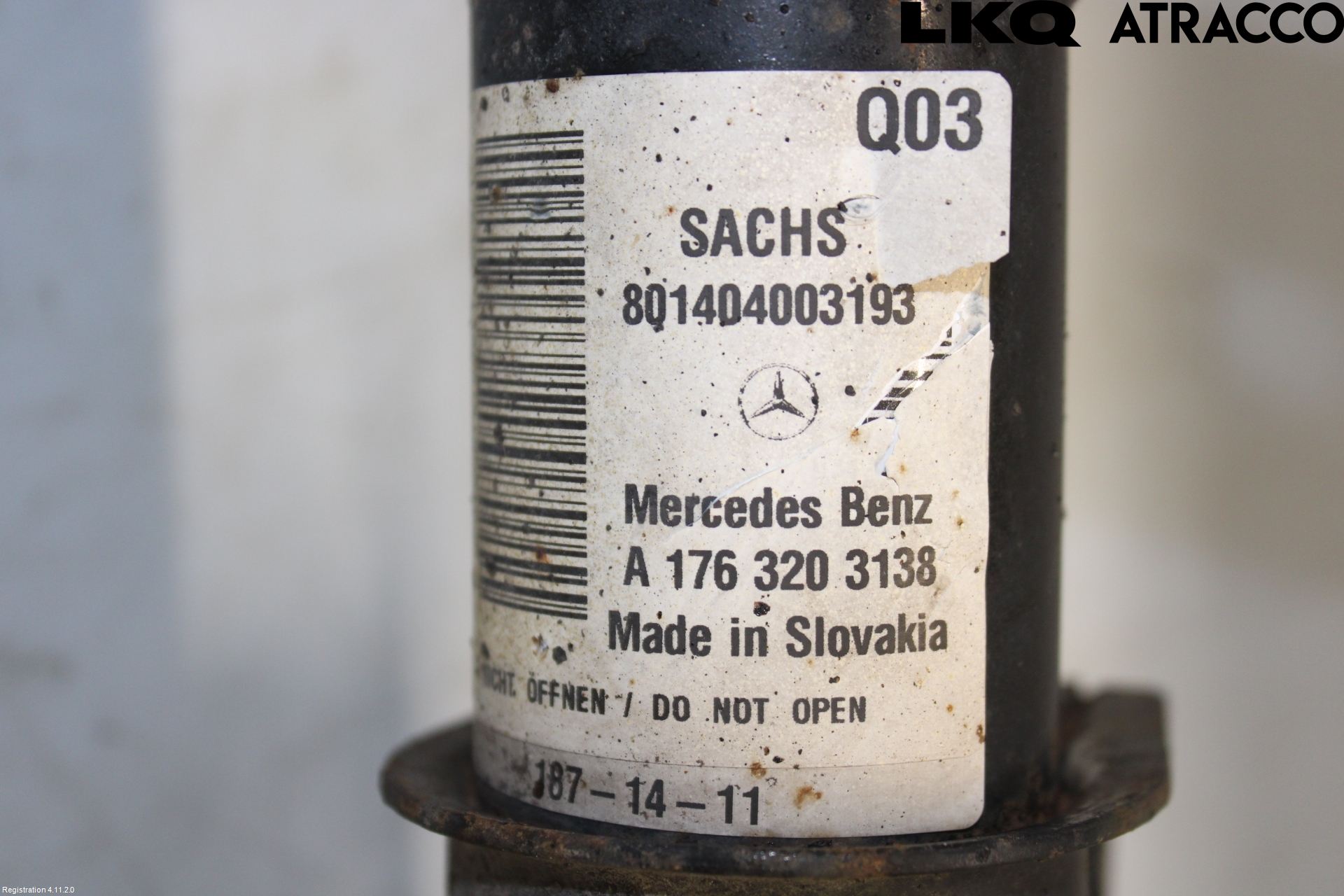 Mercedes-Benz MB CLA-KLASS (C117/X117) 13-19 Fjäderben Fram Vänster