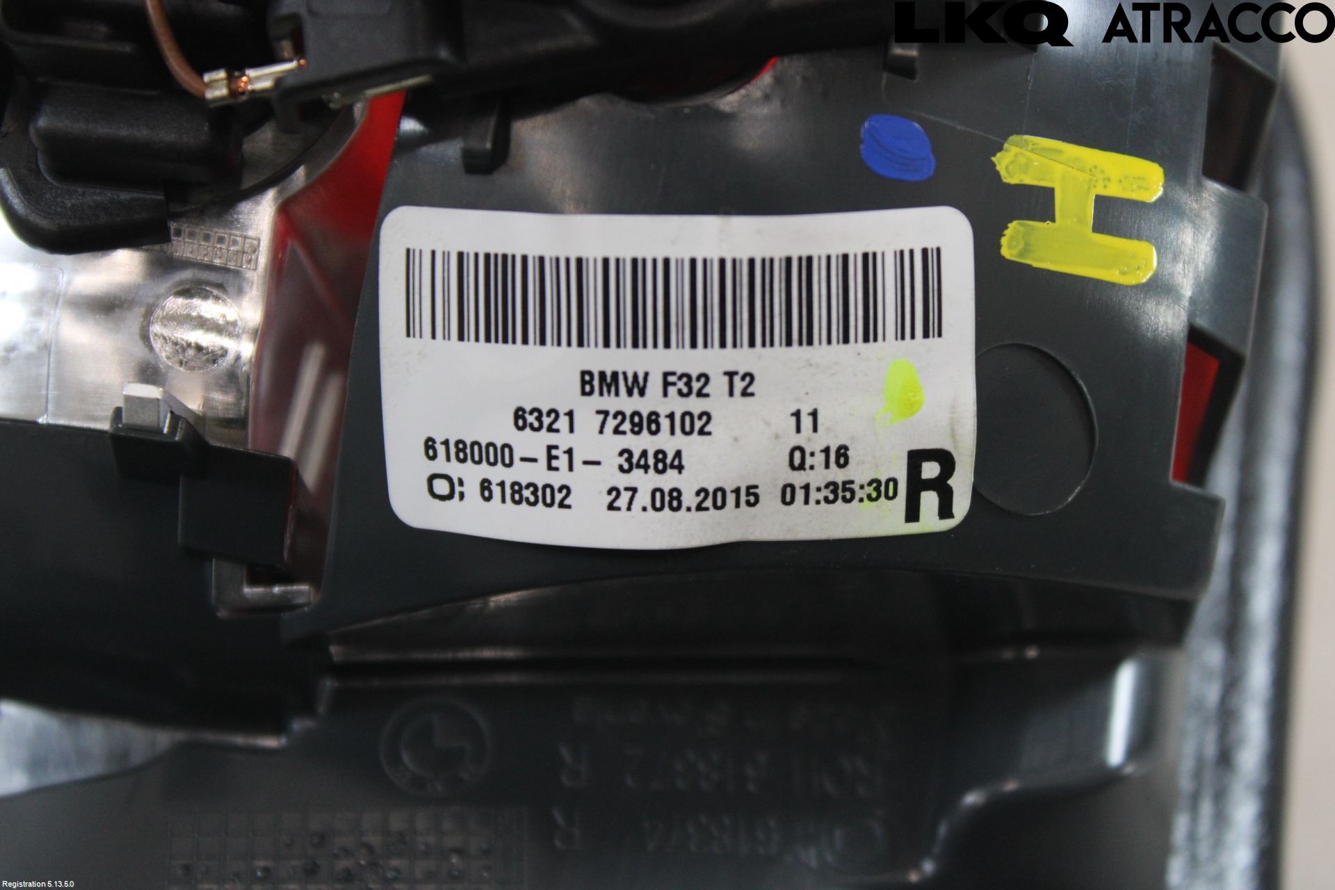 BMW 4 F32/F33/F82/F83 13-20 Bakljus Lucka Hö