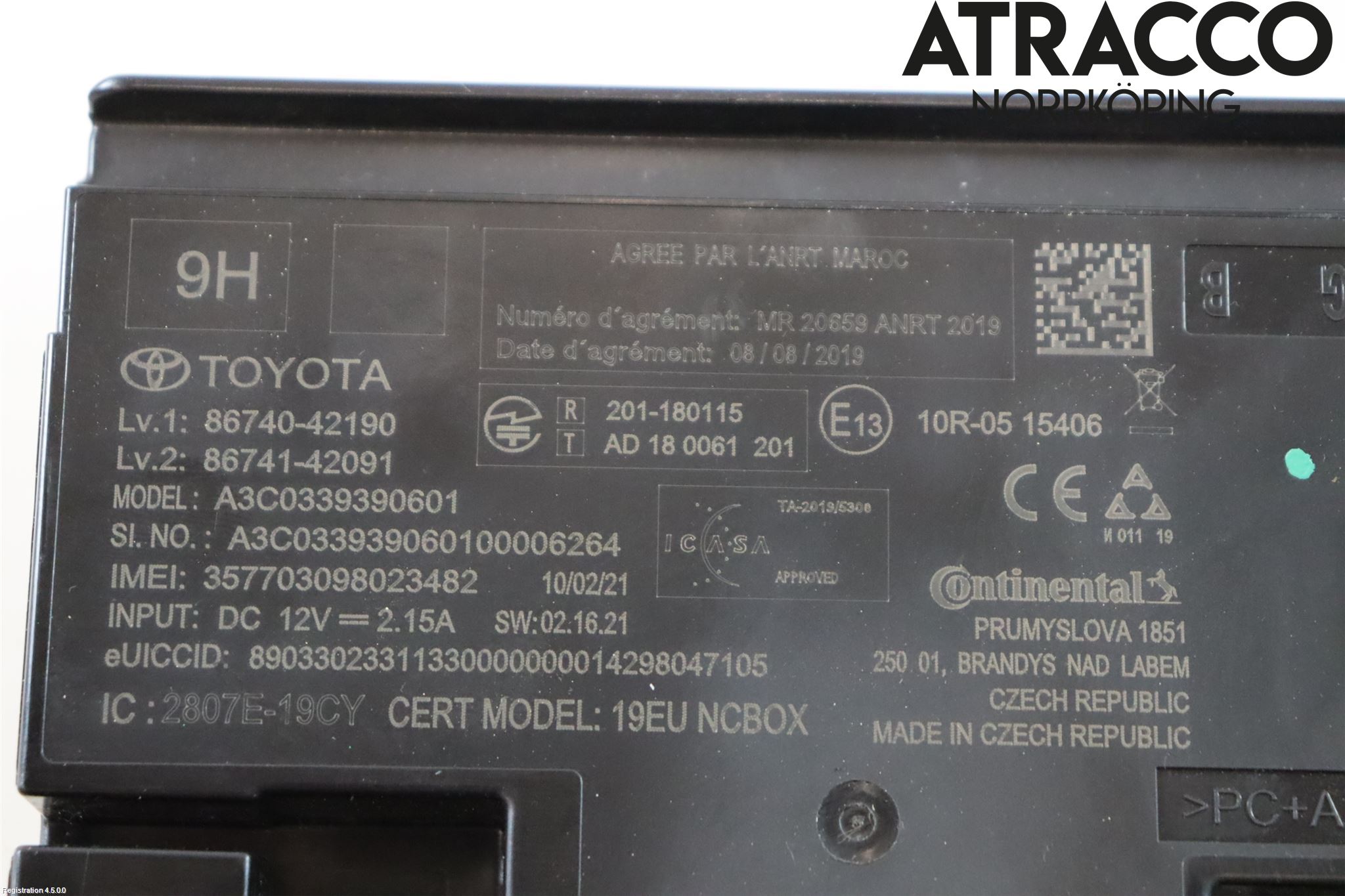 Toyota RAV4 19- Telefon