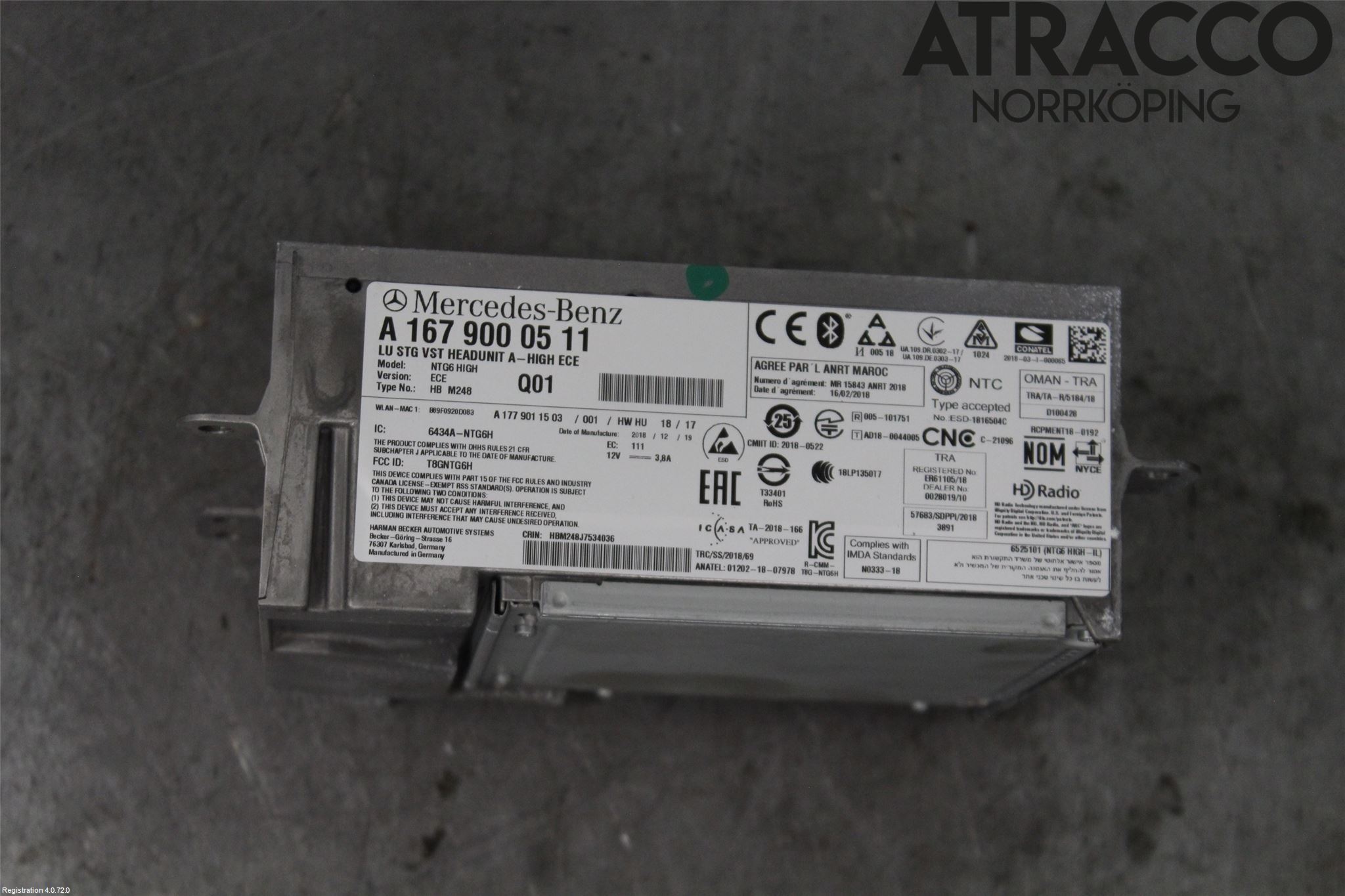 Mercedes-Benz MB GLE-KLASS (W167/V167/C167) 19- Cd Radio - Multimediapanel