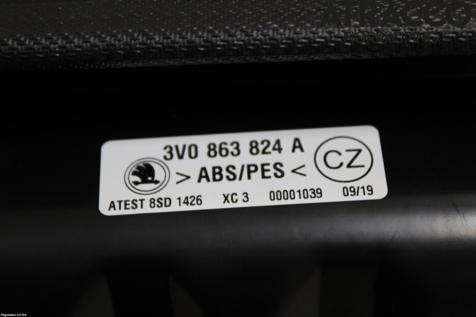 Skoda SUPERB 16-24 Bagage Golv