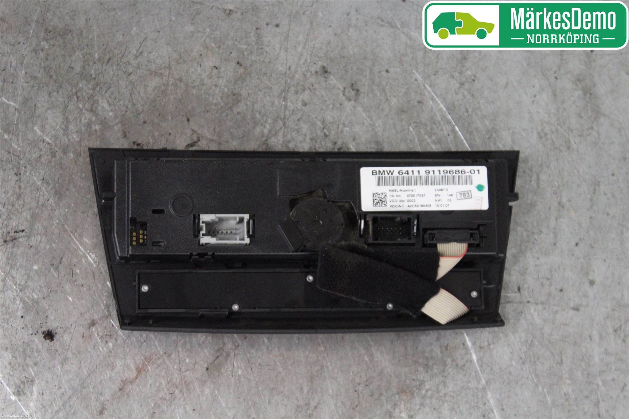 BMW 3 E90/91 SED/TOU 05-12 Värmereglage