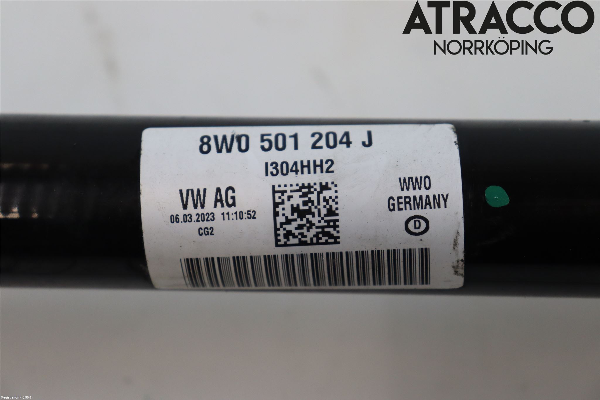 Audi A4/S4 B9 20- Drivaxel Bak Höger