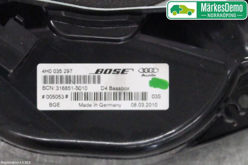 Audi A8/S8 4H 10-17 Högtalare