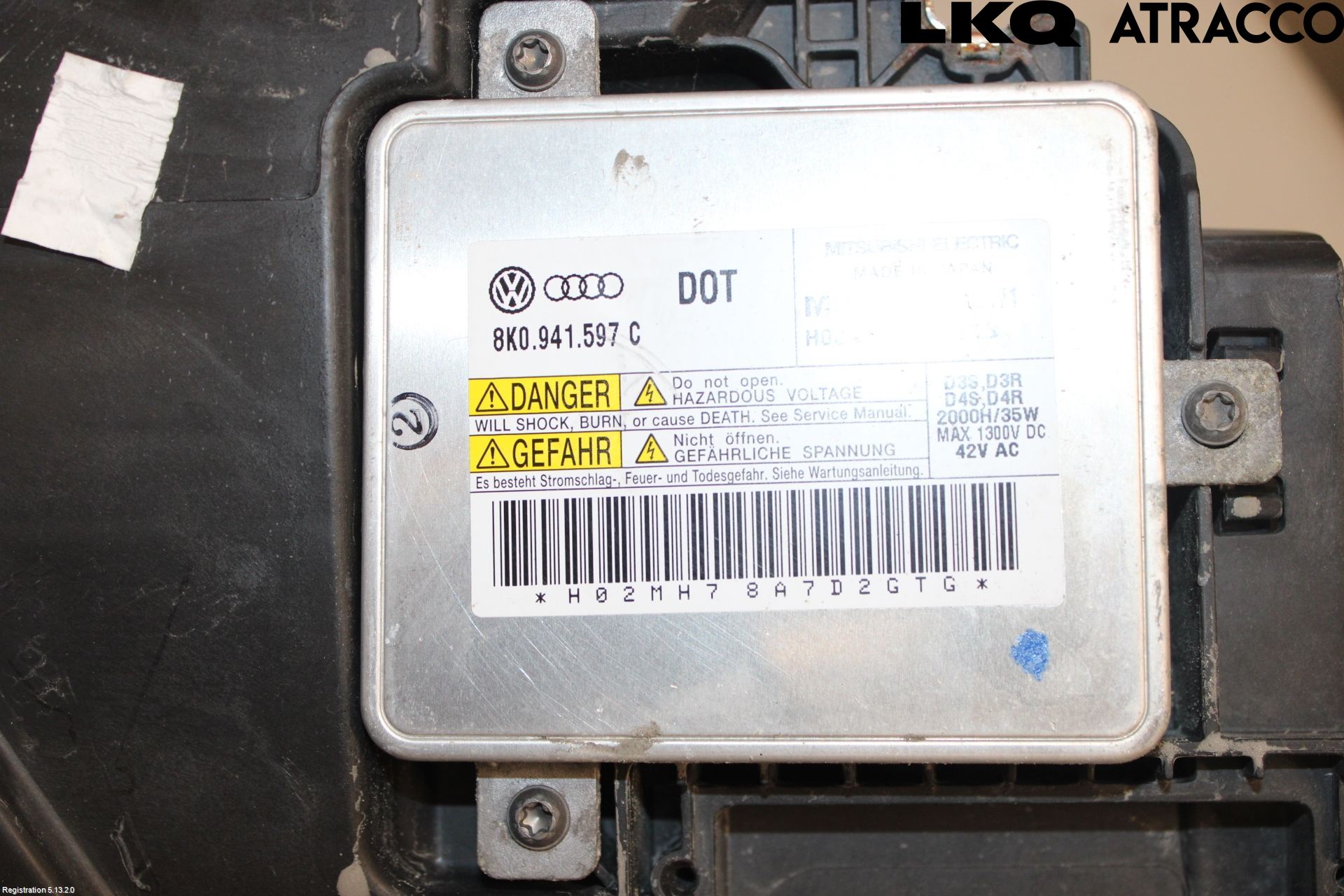 Audi A5 07-16 Strålkastare Höger