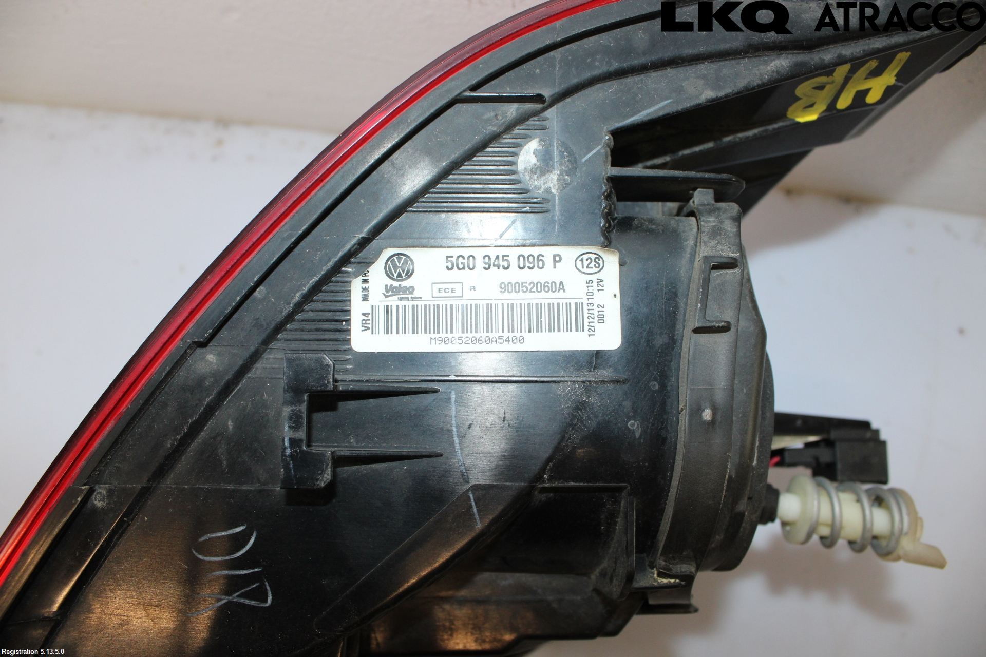 Volkswagen VW GOLF / E-GOLF VII 13-20 Bakljus Höger