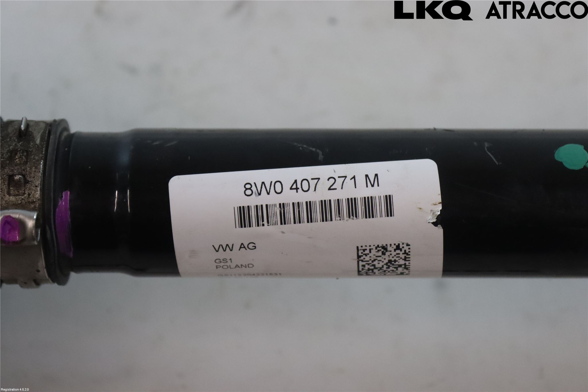 Audi A4/S4 B9 20- Drivaxel Fram Höger