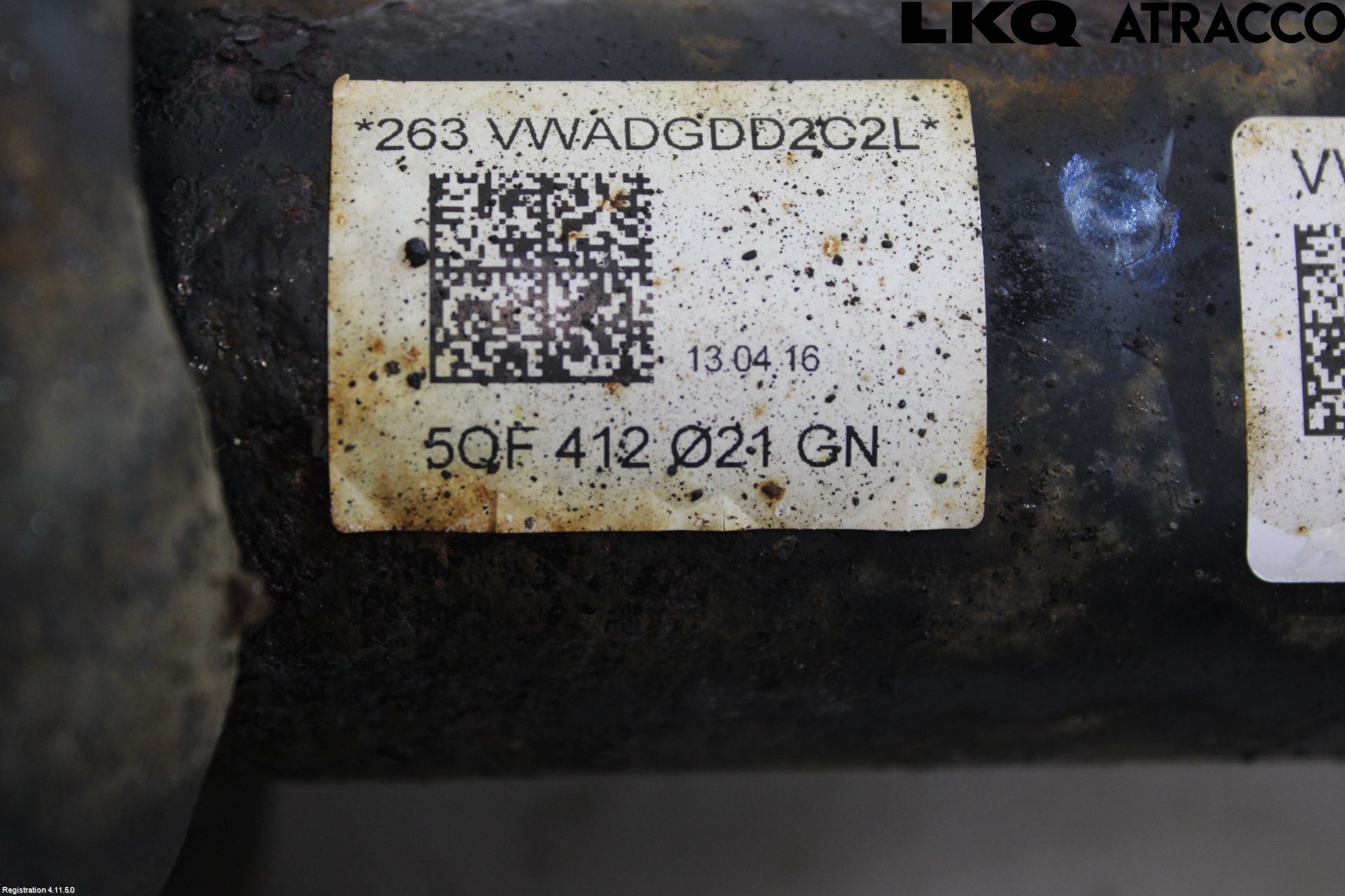 Volkswagen VW TIGUAN 16-24 Fjäderben Fram Höger