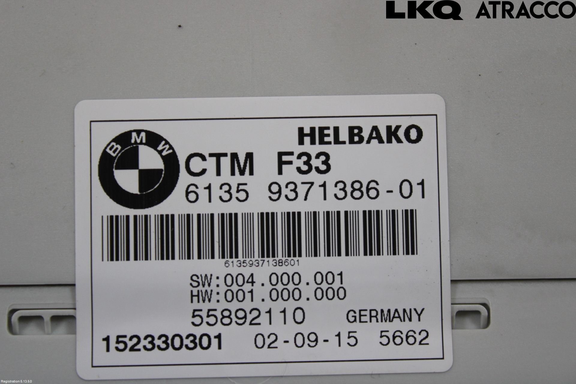 BMW 4 F32/F33/F82/F83 13-20 Styrenhet Taklucka