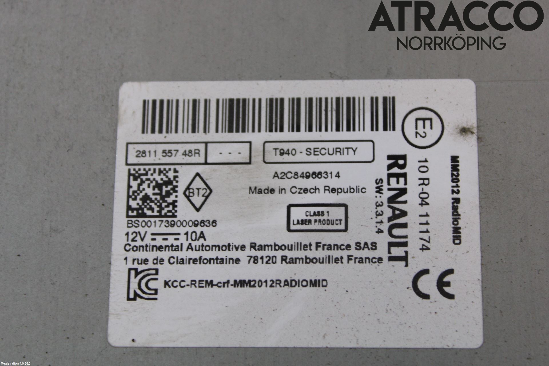 Renault MASTER III 15-20 Cd Radio - Multimediapanel